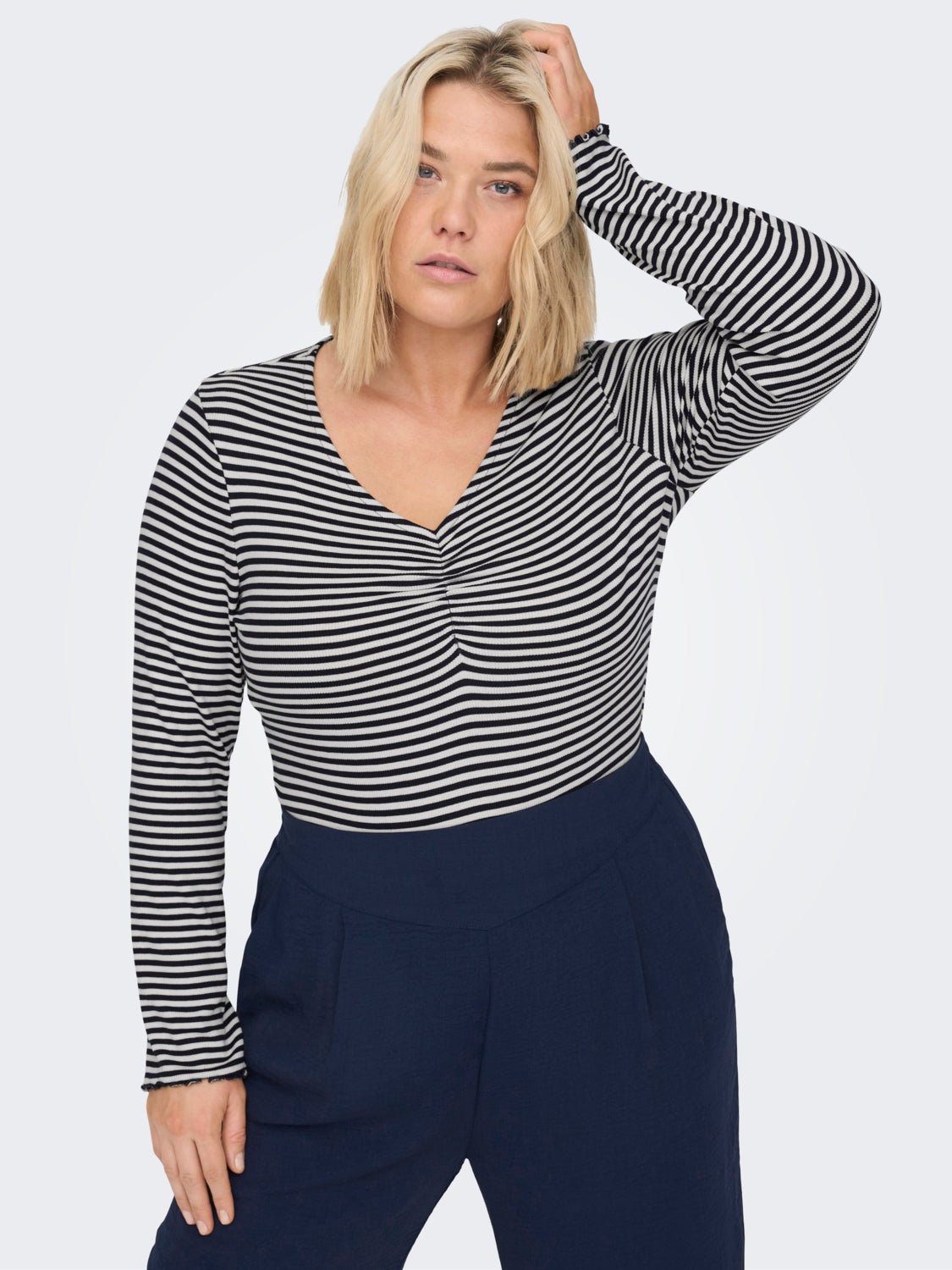 Curvy Striped Top