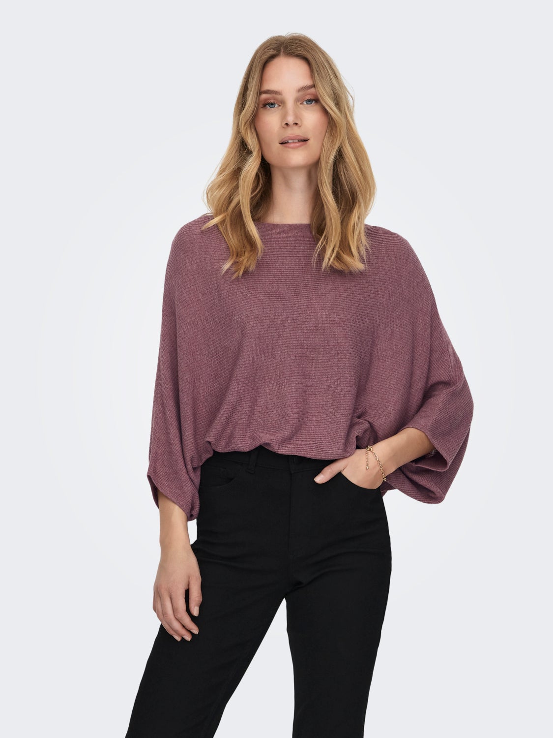 Batsleeve Knitted Pullover