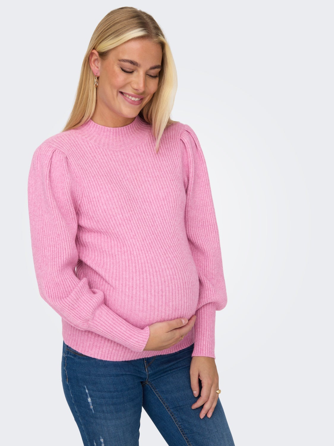 Mama high neck Knitted Pullover