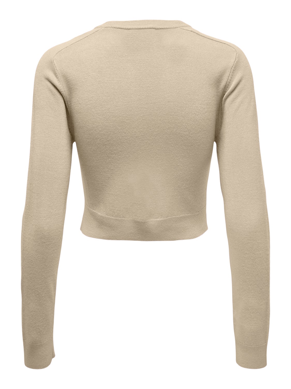 Cropped knitted pullover