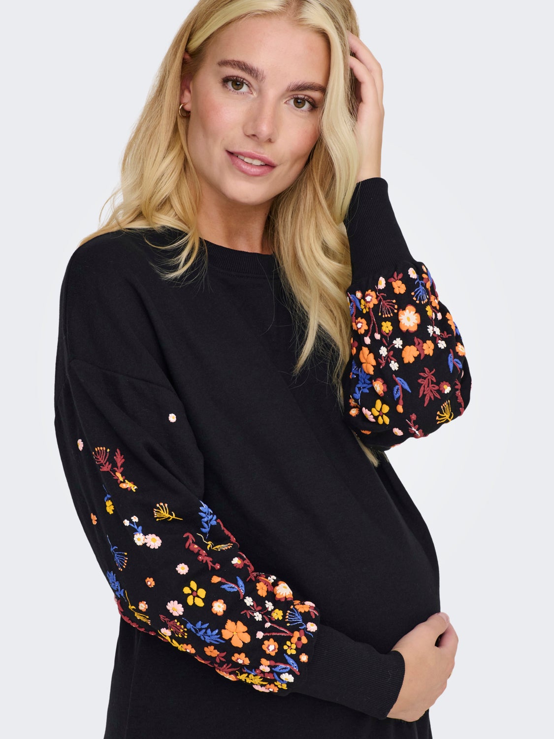 Mama floral detail Midi dress