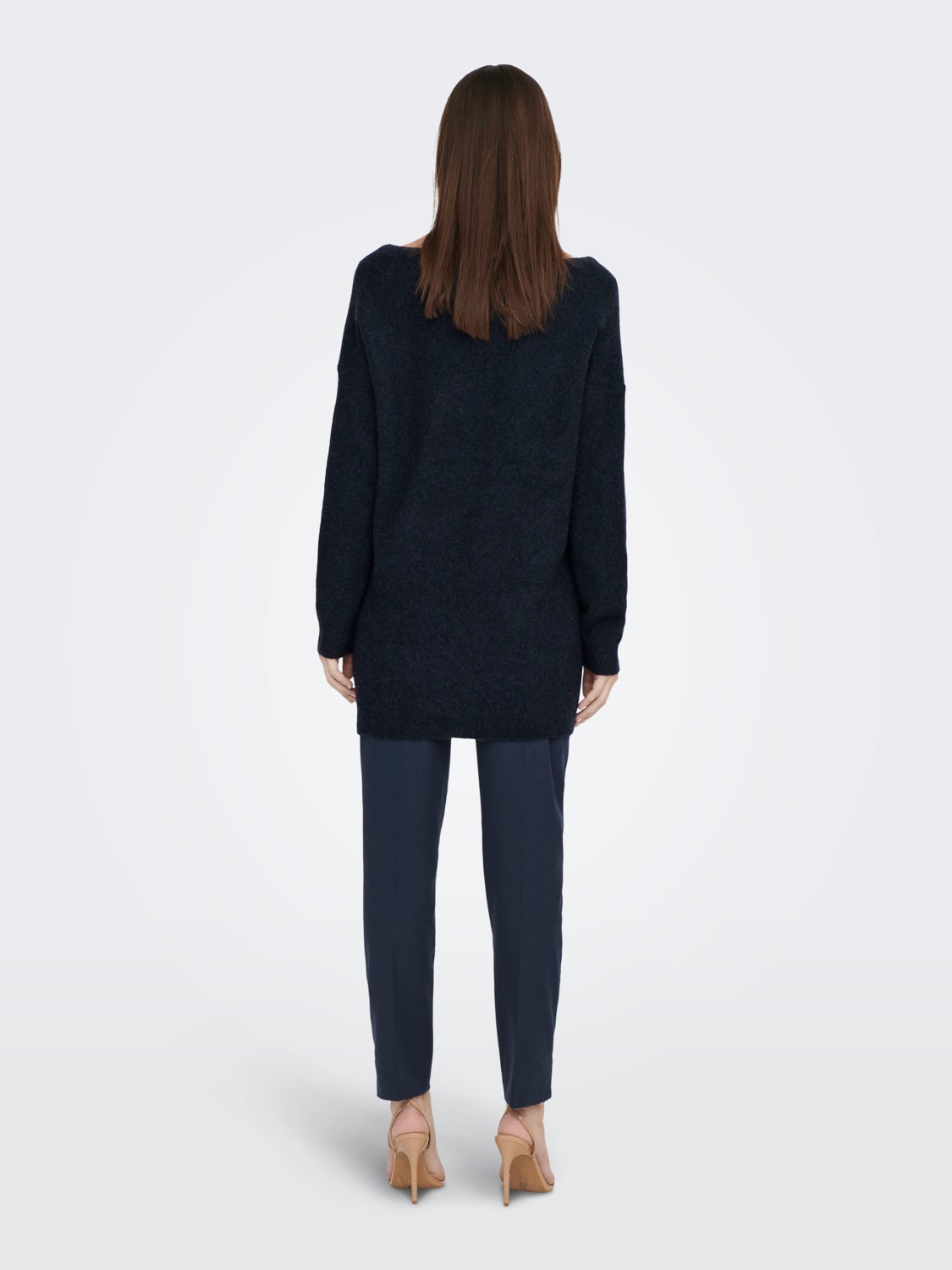 Wool V-neck Knitted Pullover