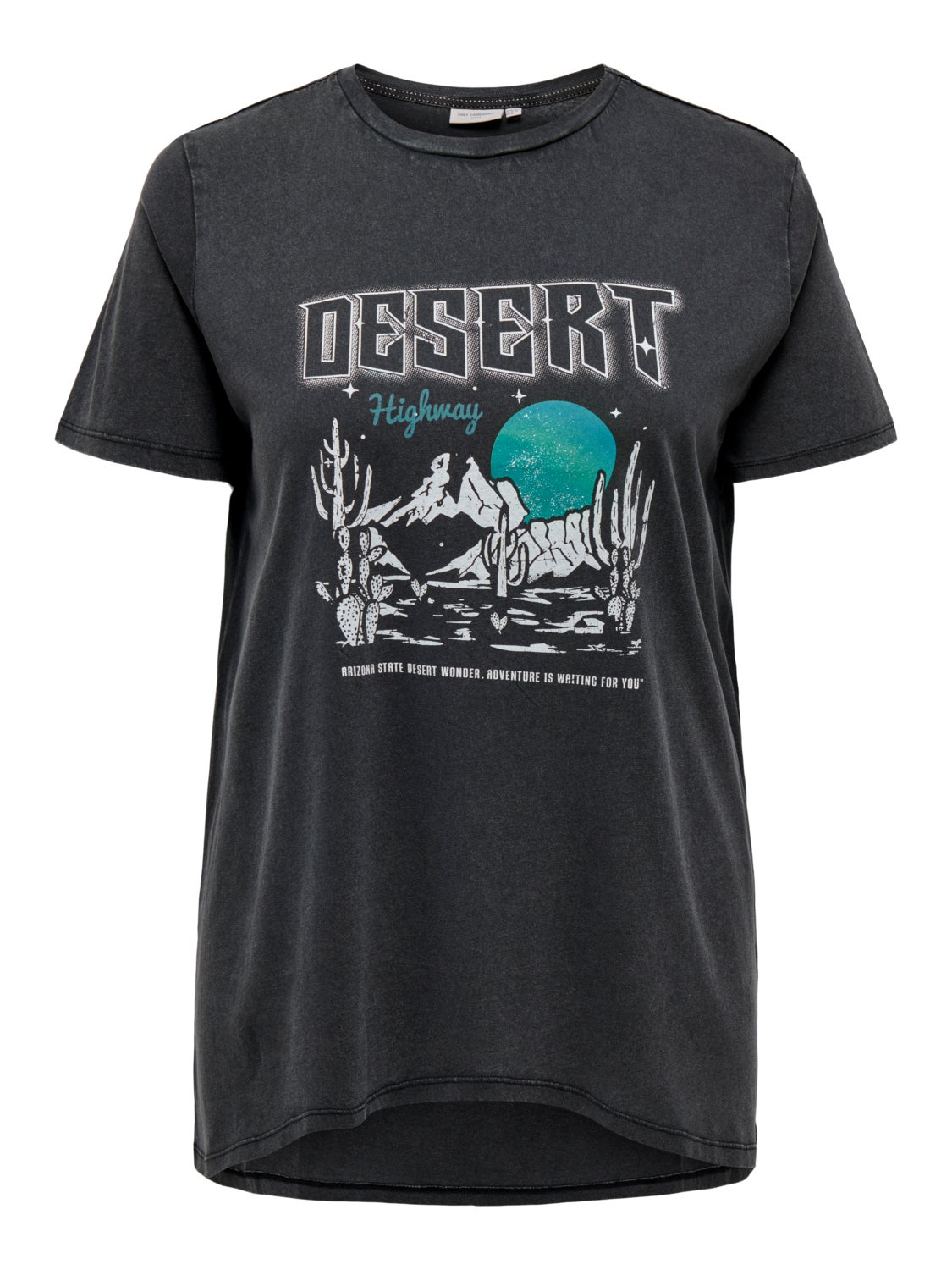 Curvy t-shirt with print