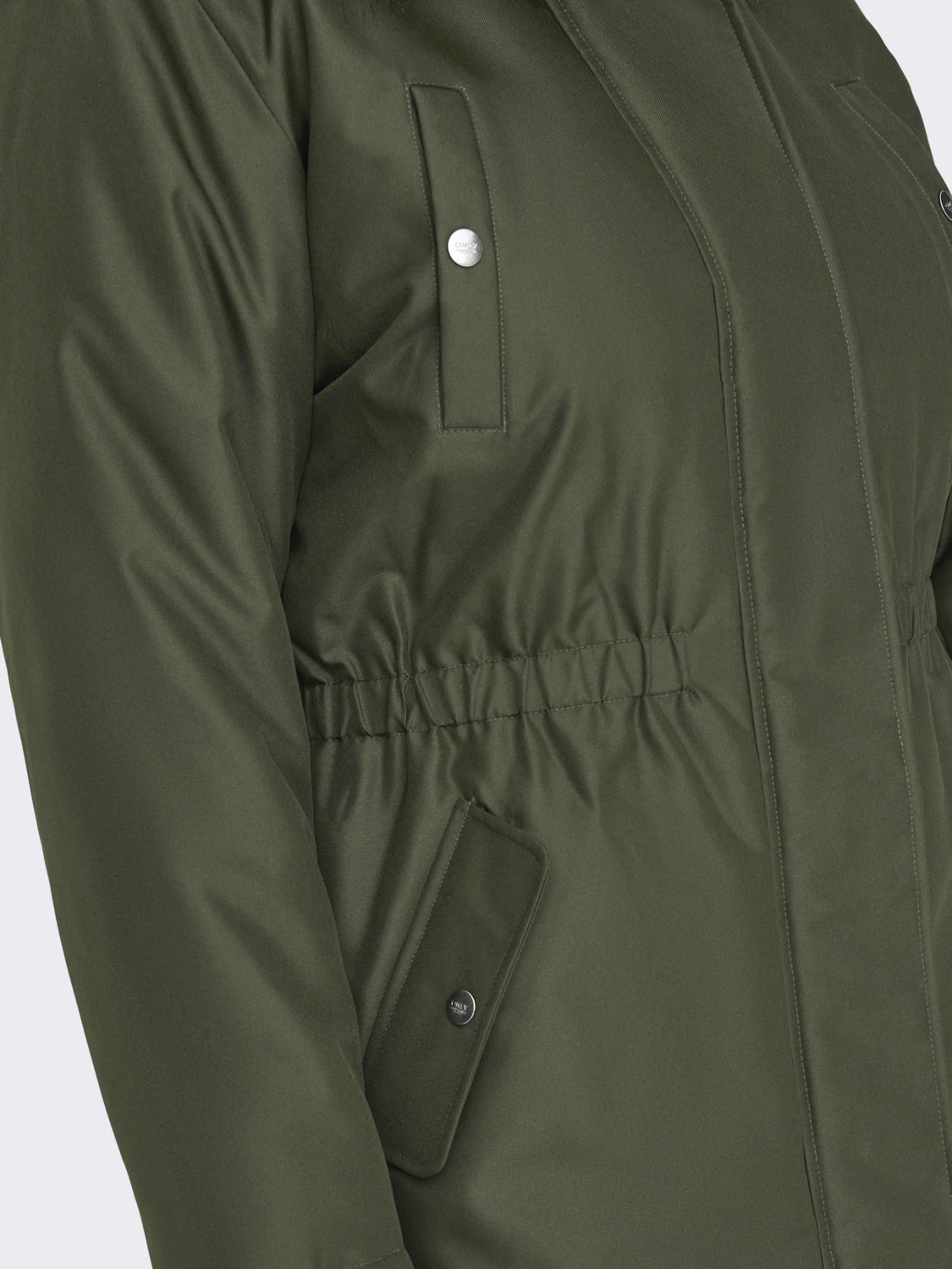 Curvy jacket with hood