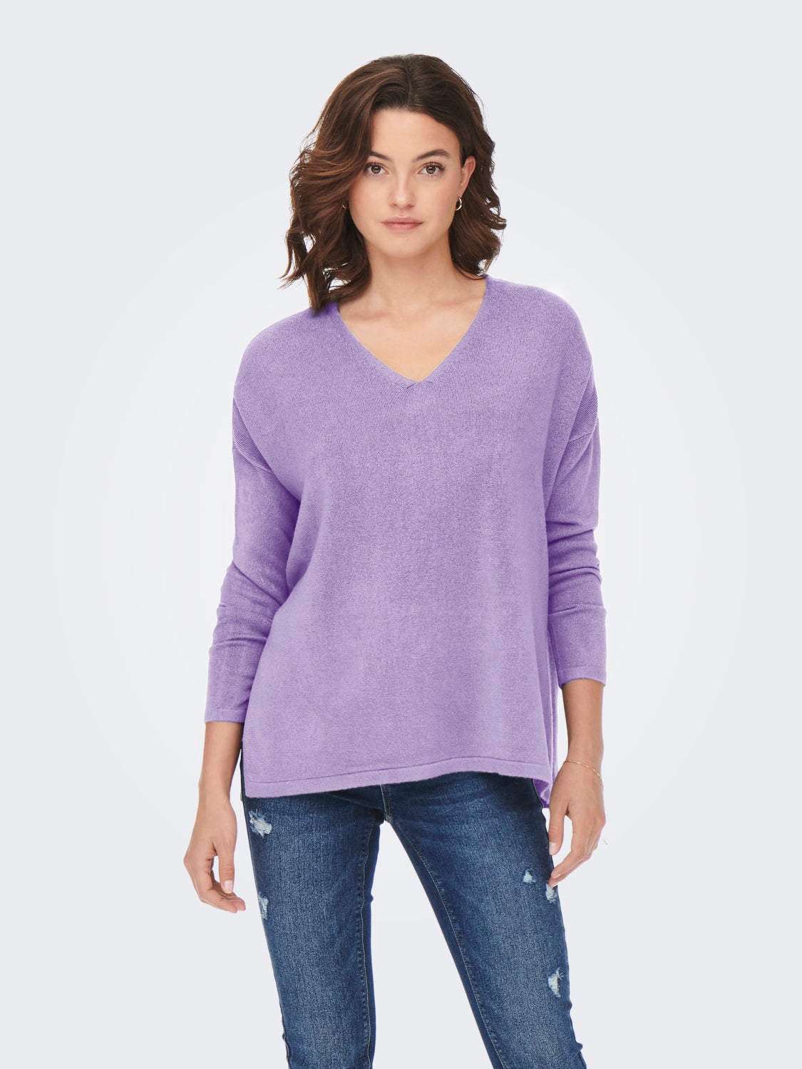 V-neck Knitted Pullover