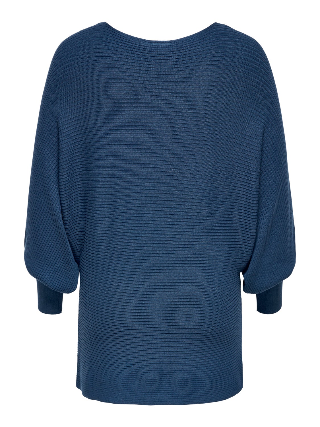 Curvy rib structured Knitted Pullover