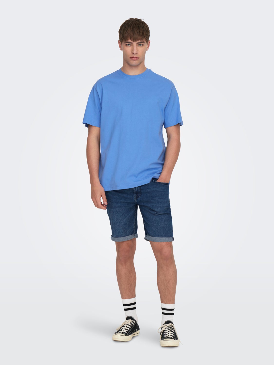 Oversized o-hals t-shirt