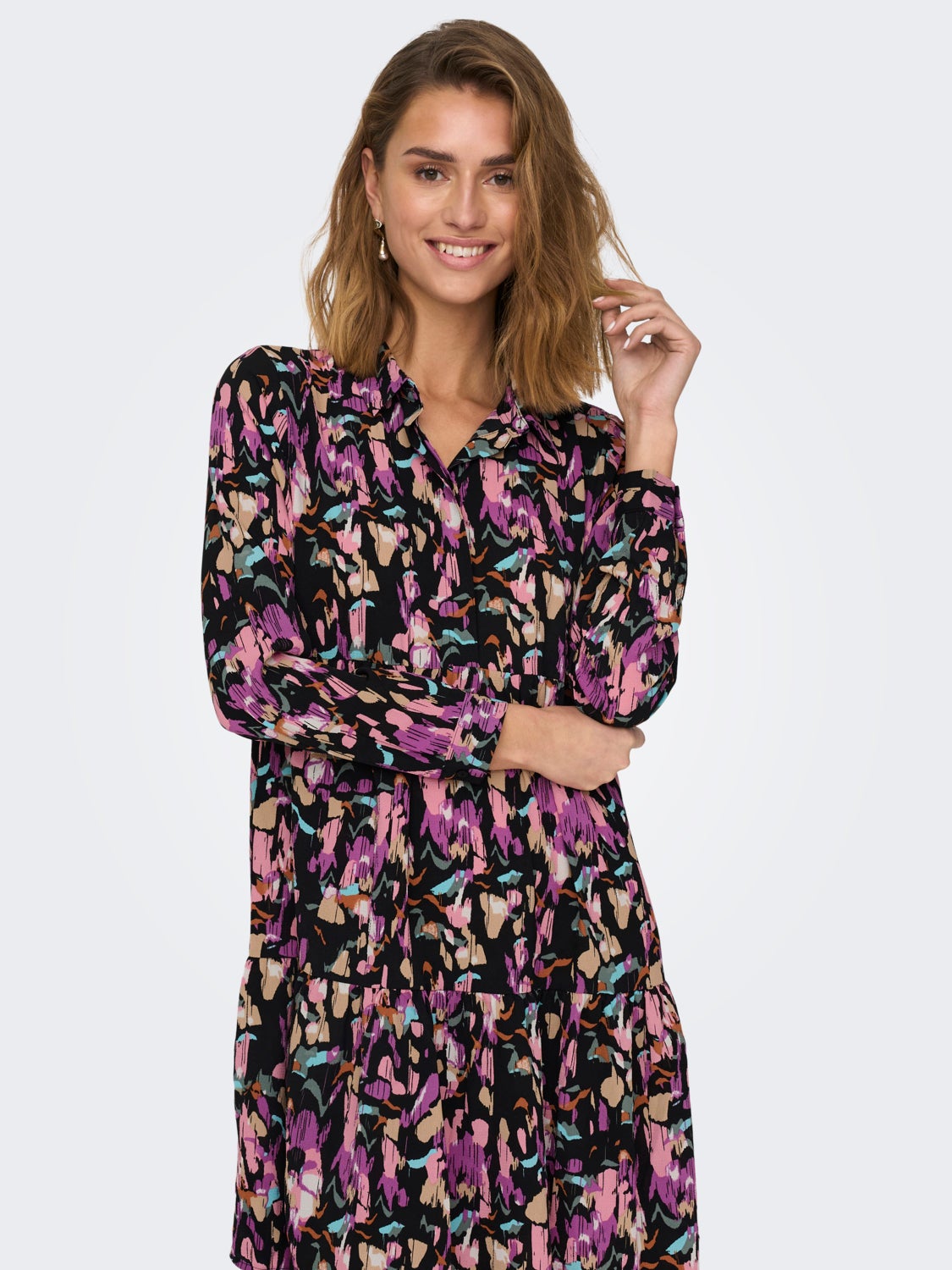 Mini dress with print