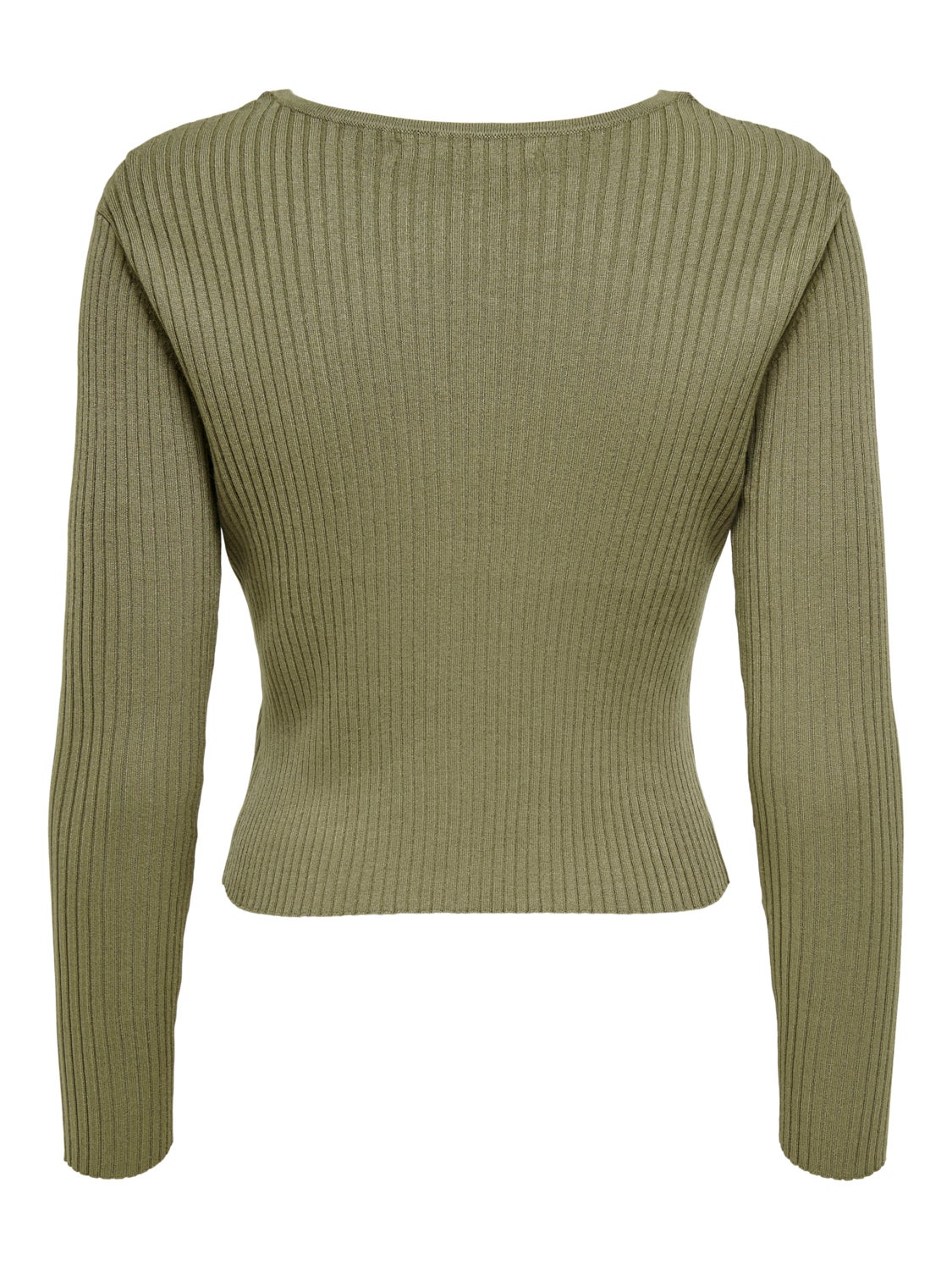 Fitted V-neck Knitted Cardigan