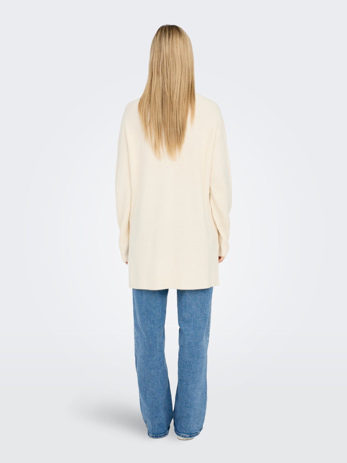 High neck knitted pullover