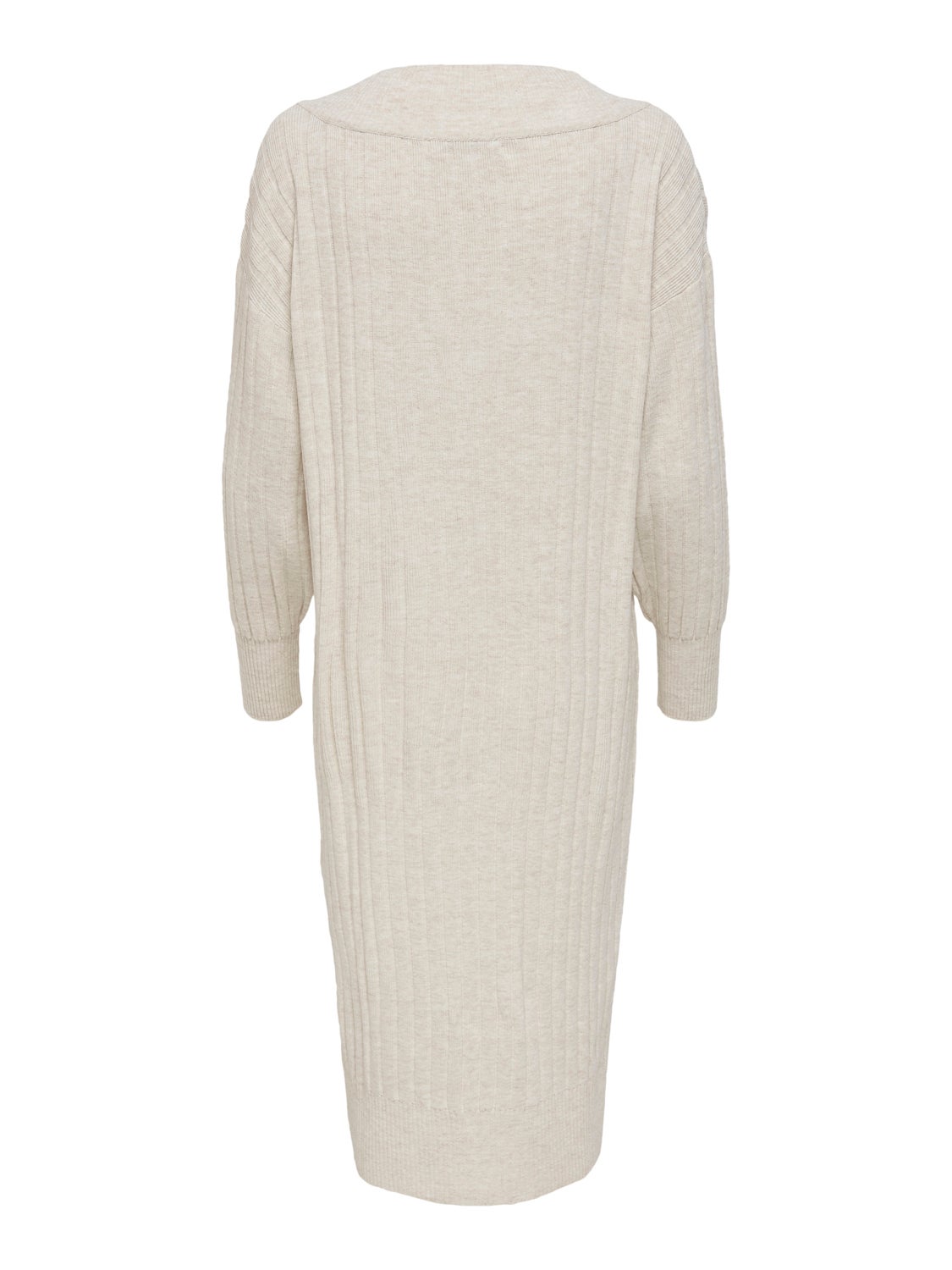 Midi V-Neck Knitted Dress