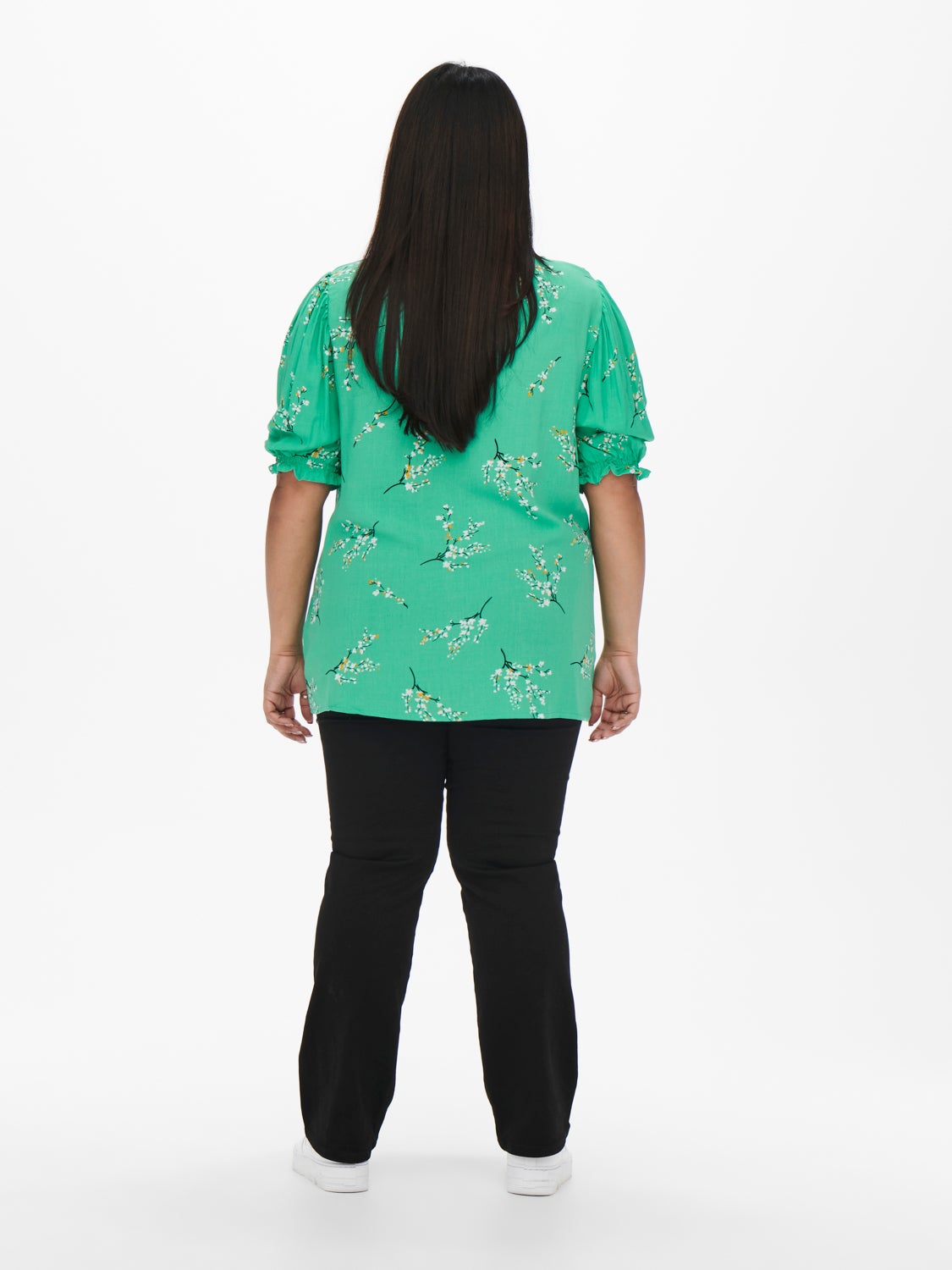 Curvy viscose Short Sleeved Top