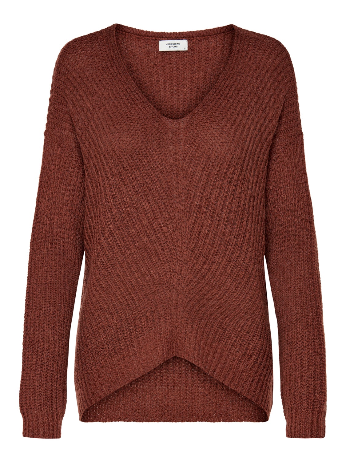 V-neck knitted pullover