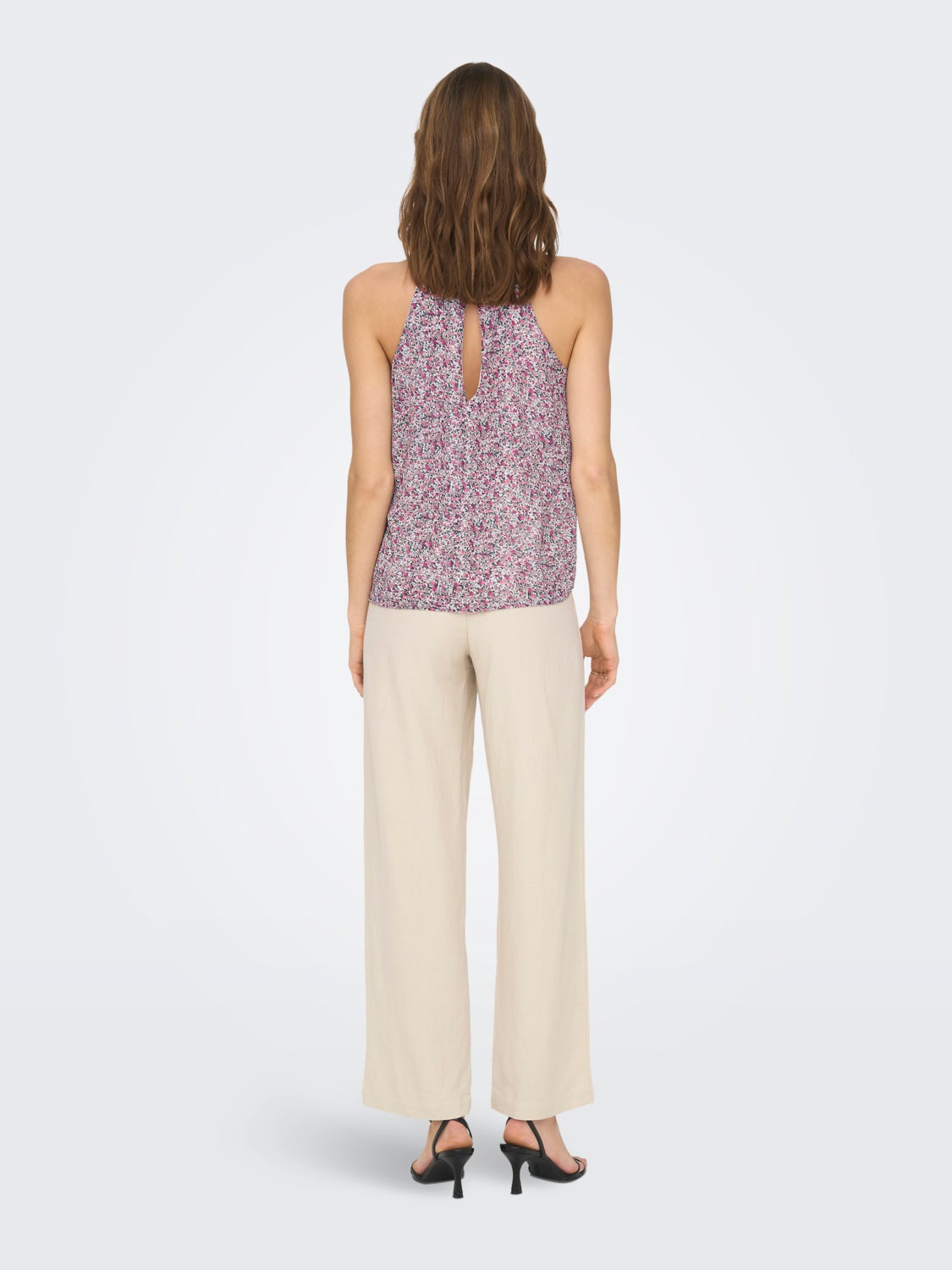 Halterneck Top with cut-out back