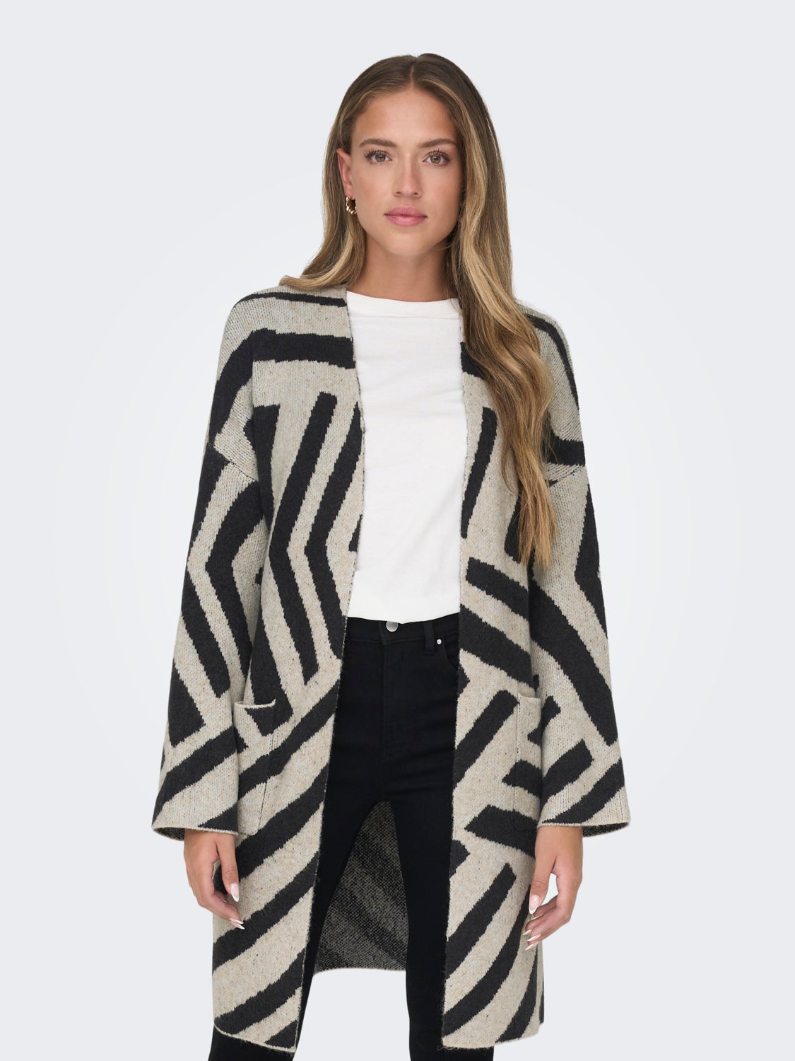 V-Neck Knit Cardigan