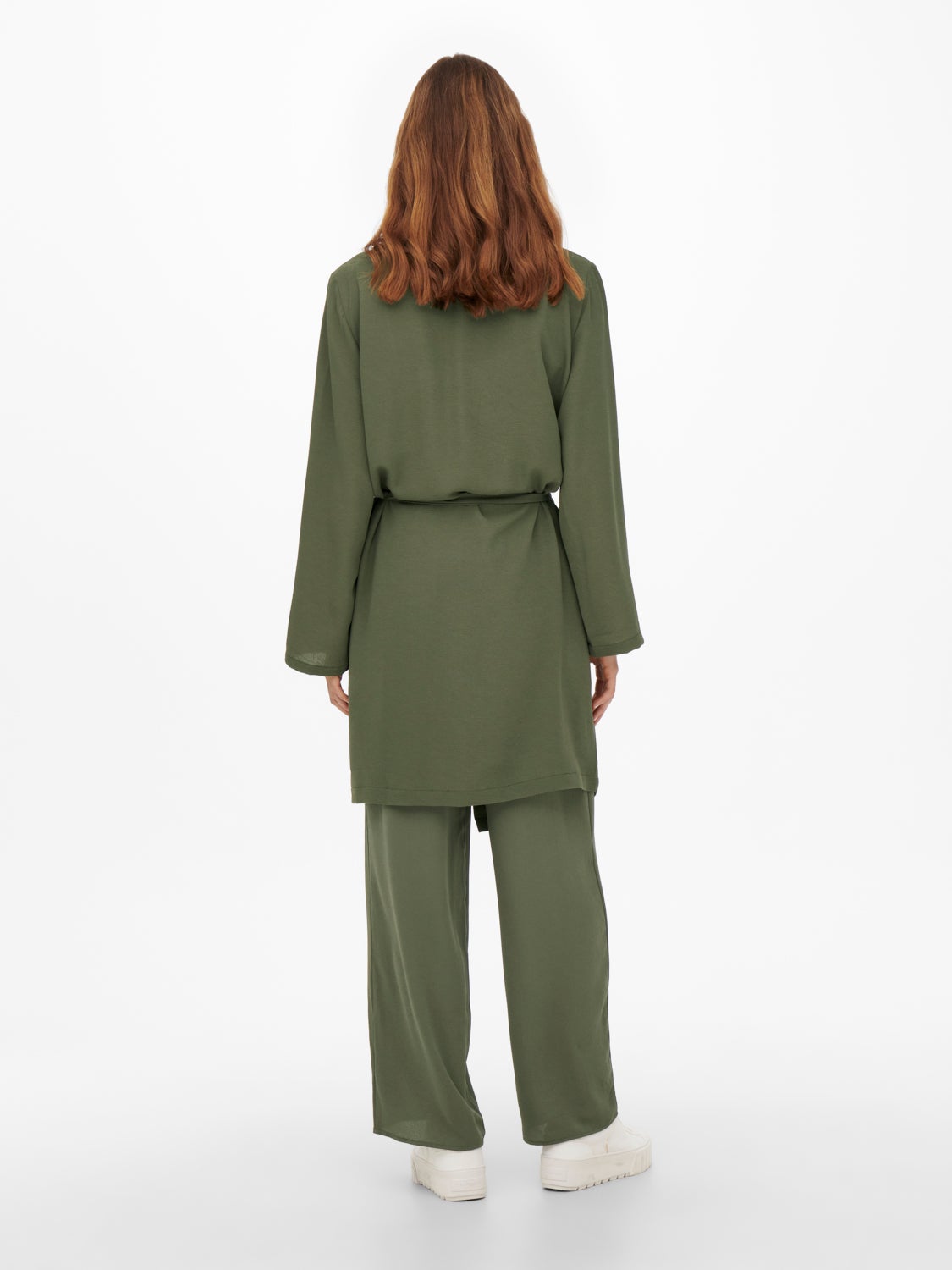 Cozigan with tie belt