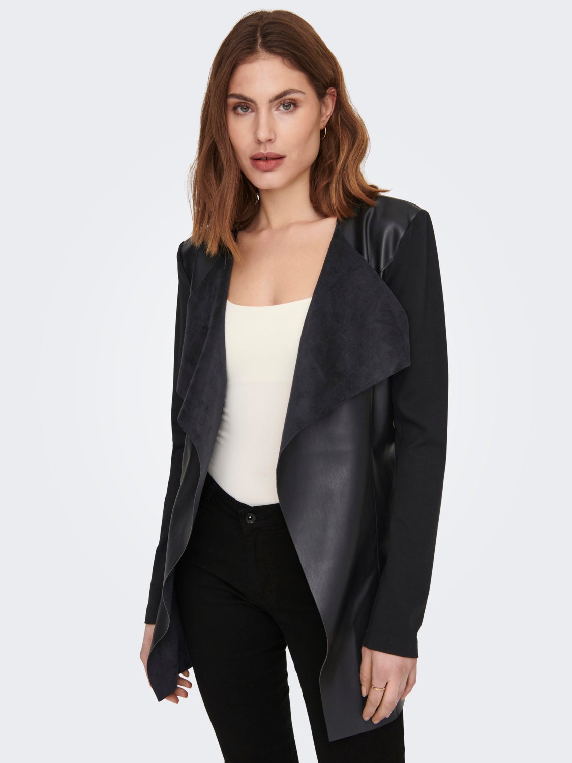 Tall faux leather jacket