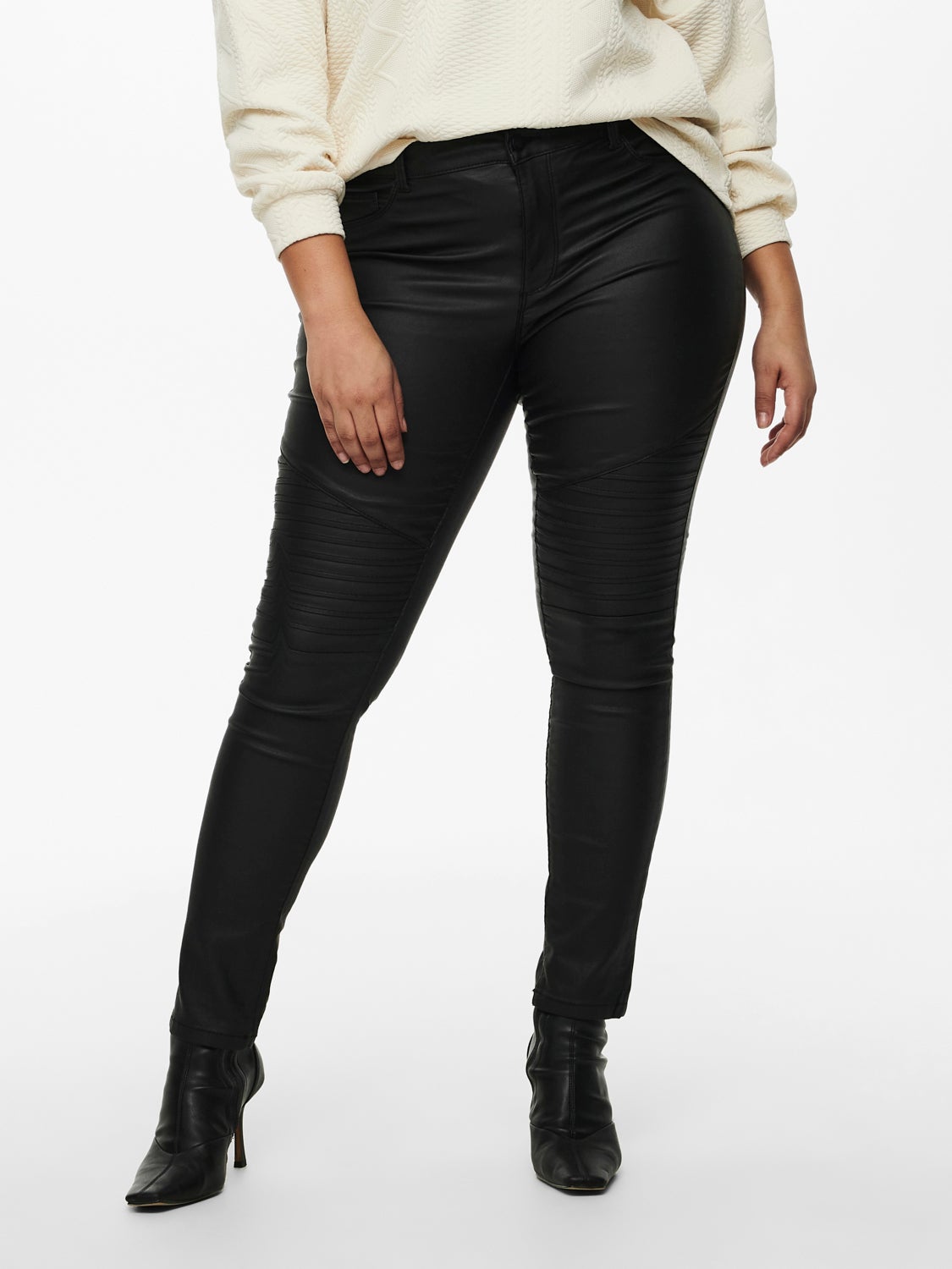 Curvy CARpunk reg biker coated ONLTisha reg ankle