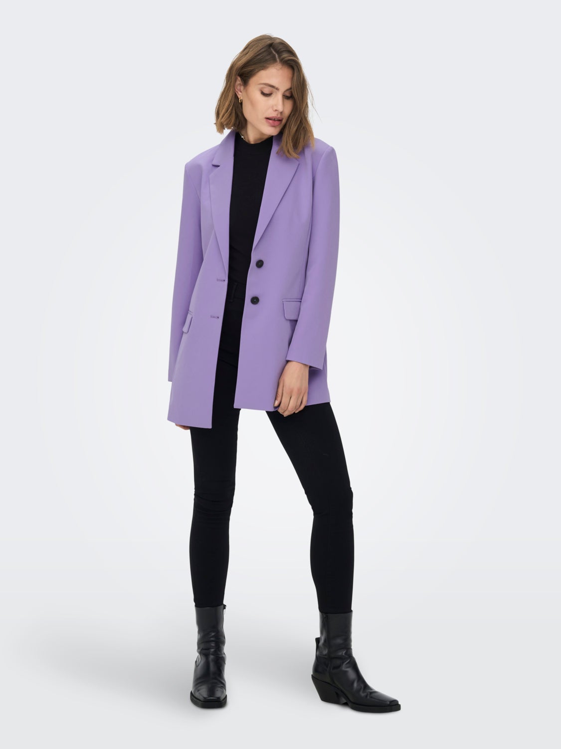 Long Line Fit Reverse Blazer