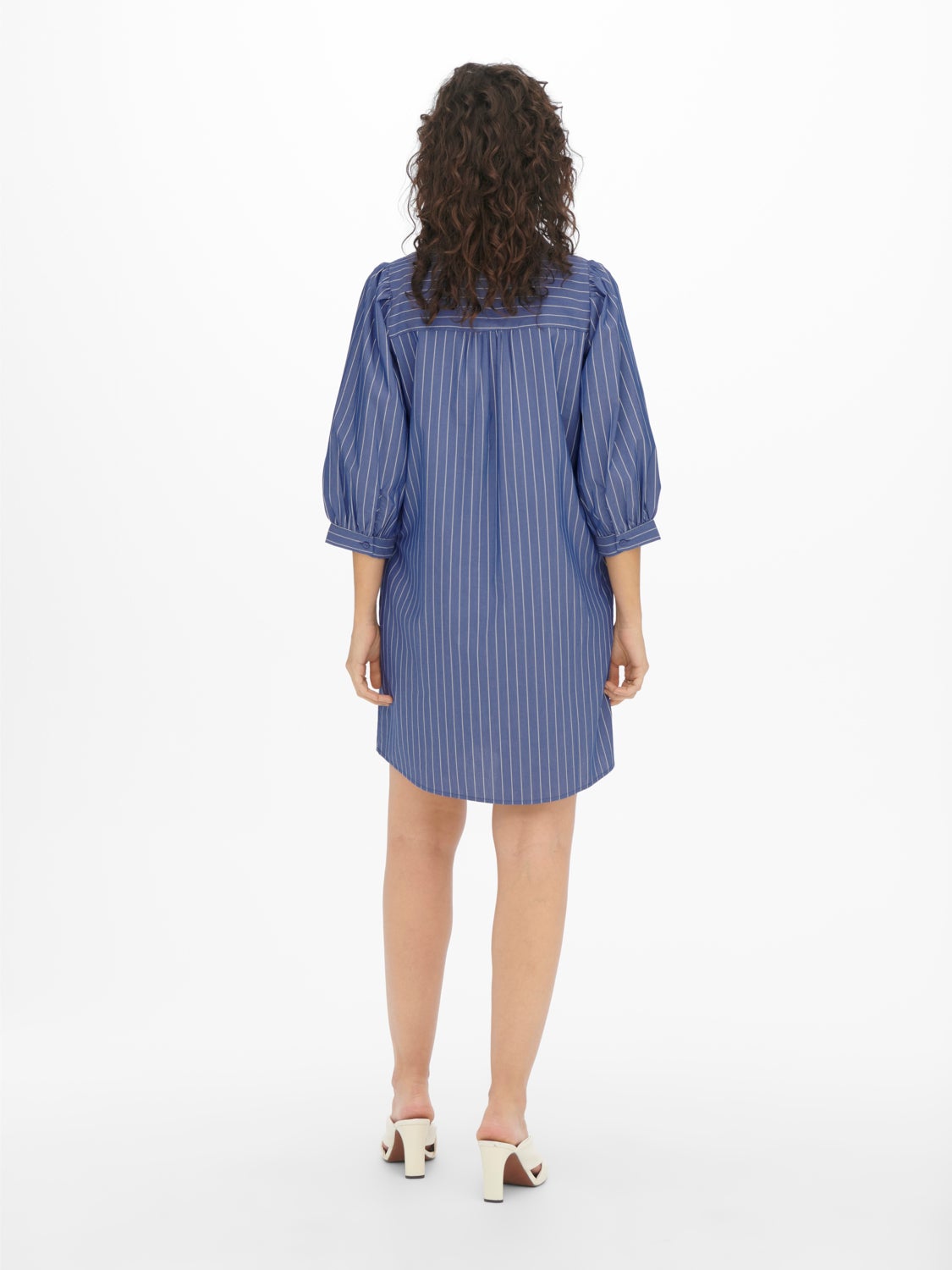 3/4 long sleeve shirt dress