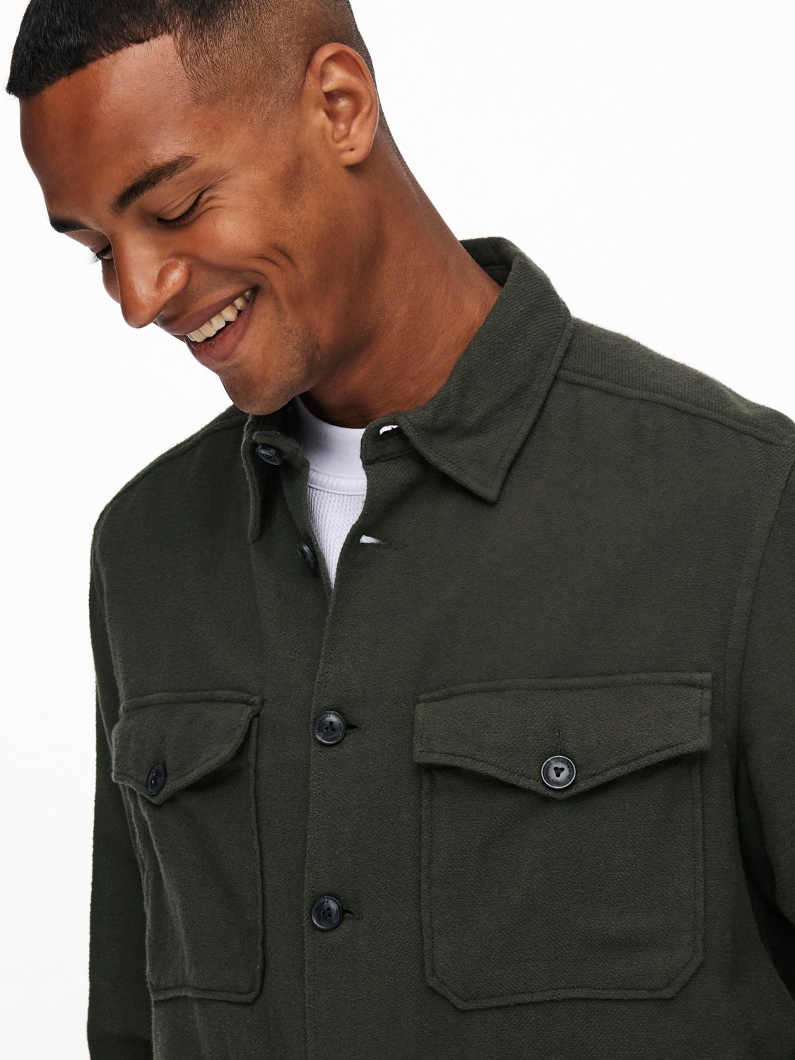 Regular fit overshirt
