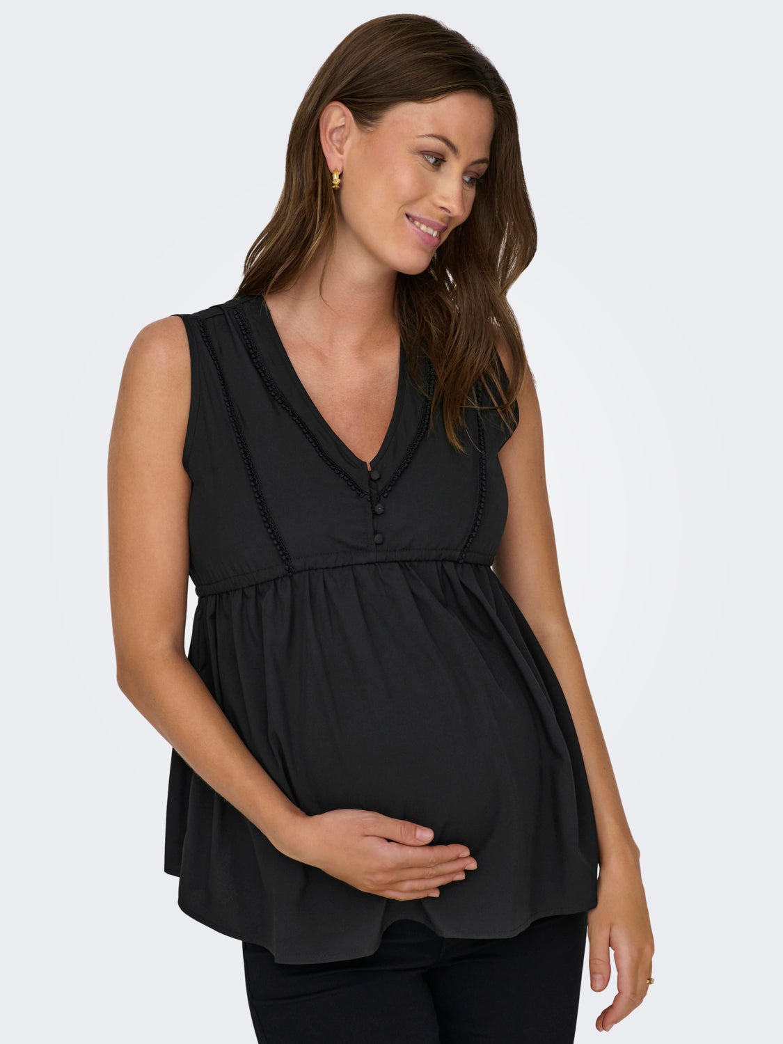 Mama mini v-neck top