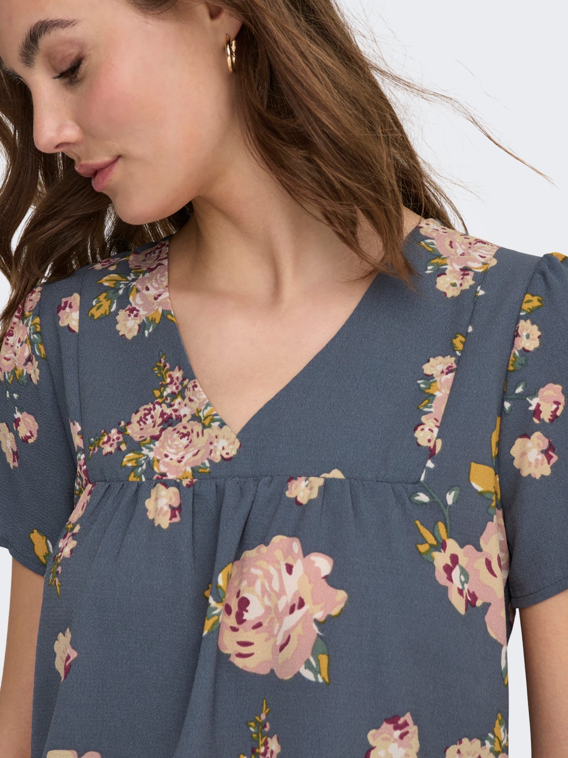 Regular Fit V-Neck Top