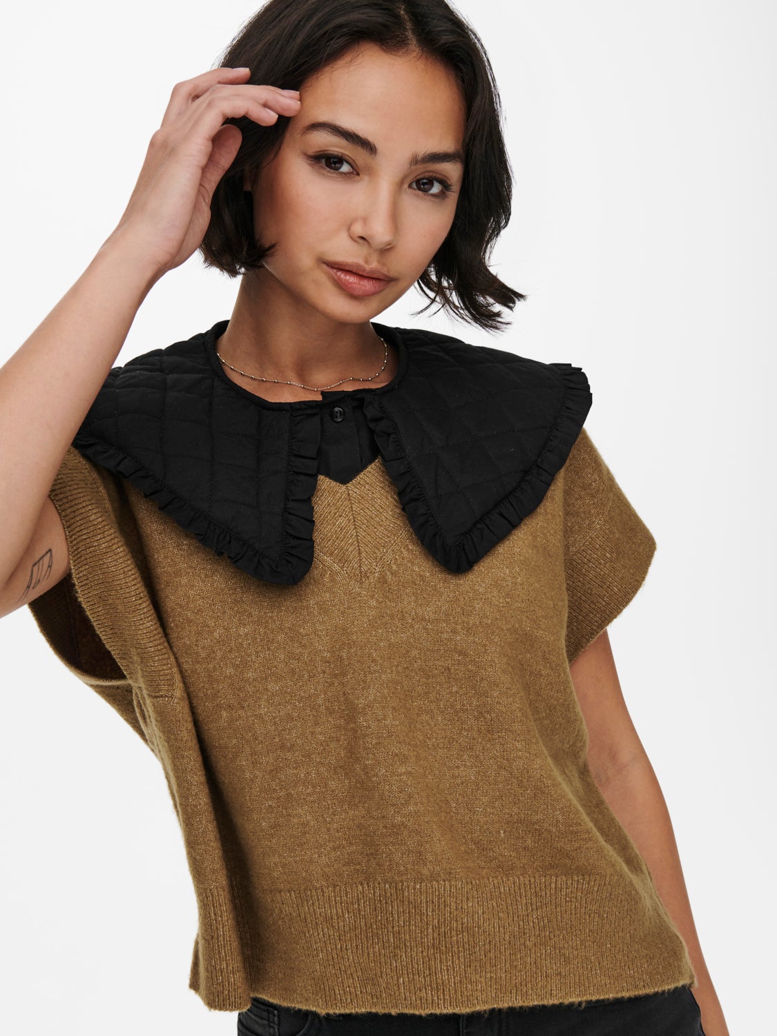 Quilted shirt Collar