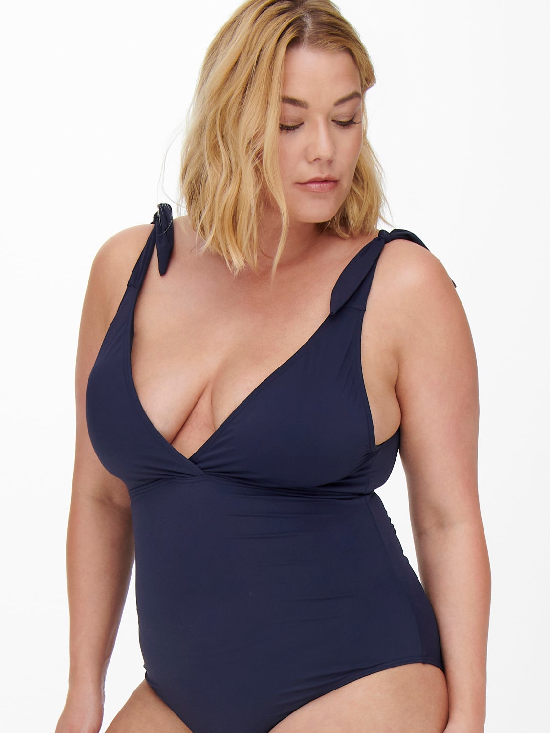 Curvy Swimsuit With Bow Details