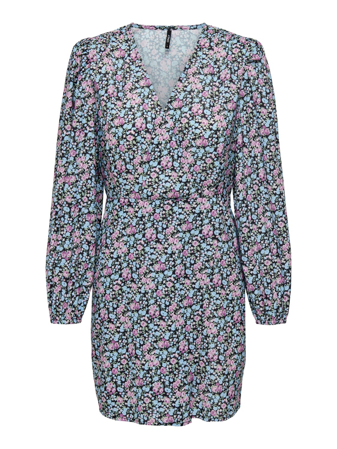 petite mini v-neck dress