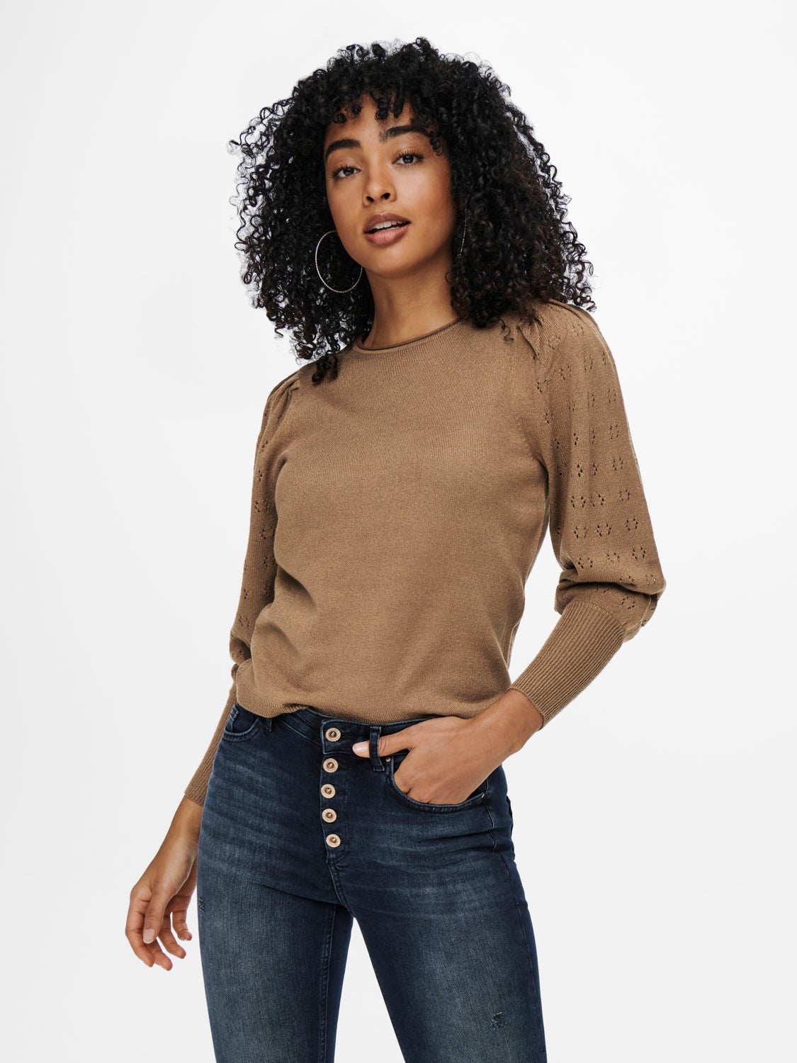 Solid colored Knitted Pullover
