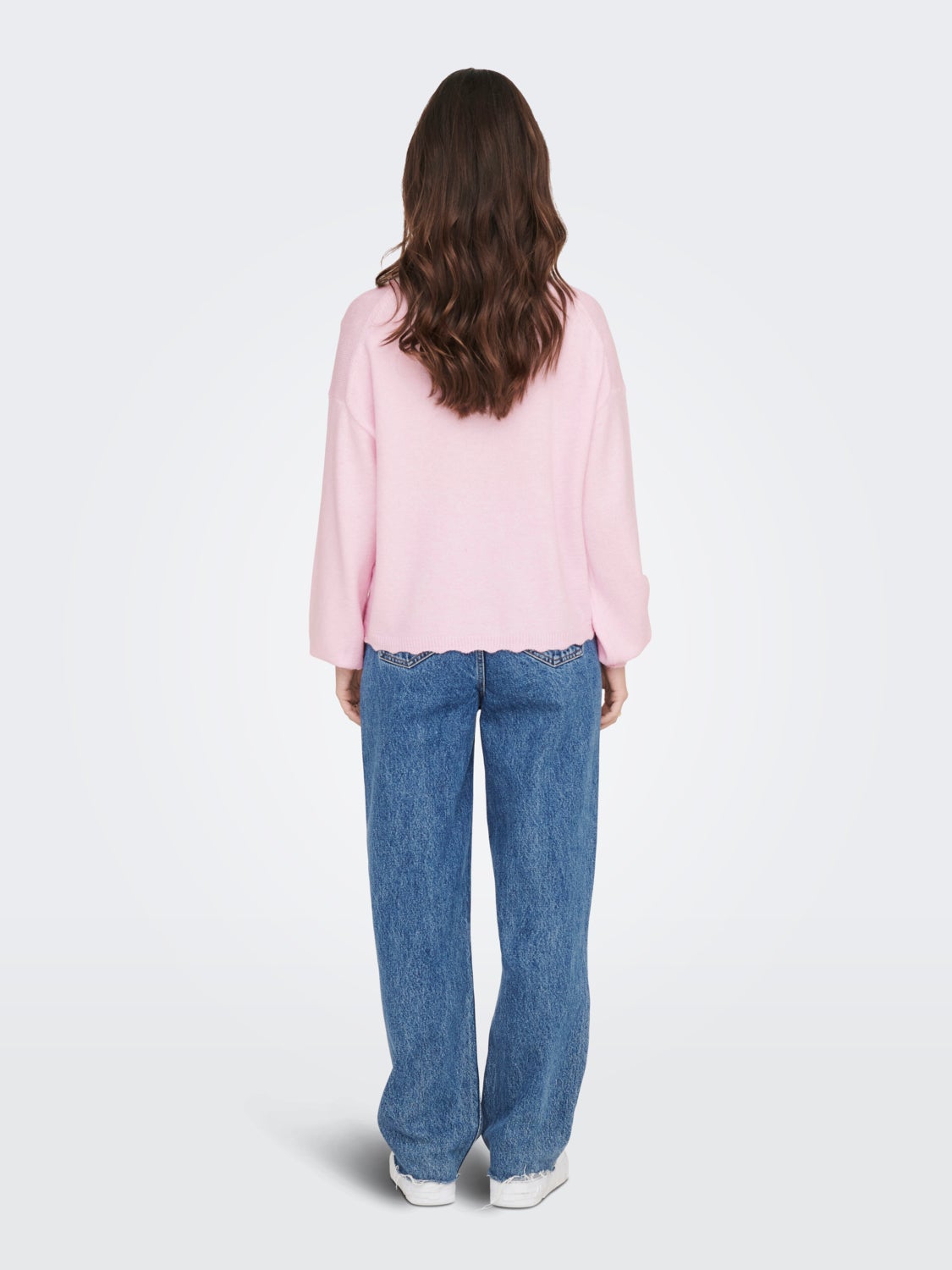 O-Neck Balloon sleeves Pullover