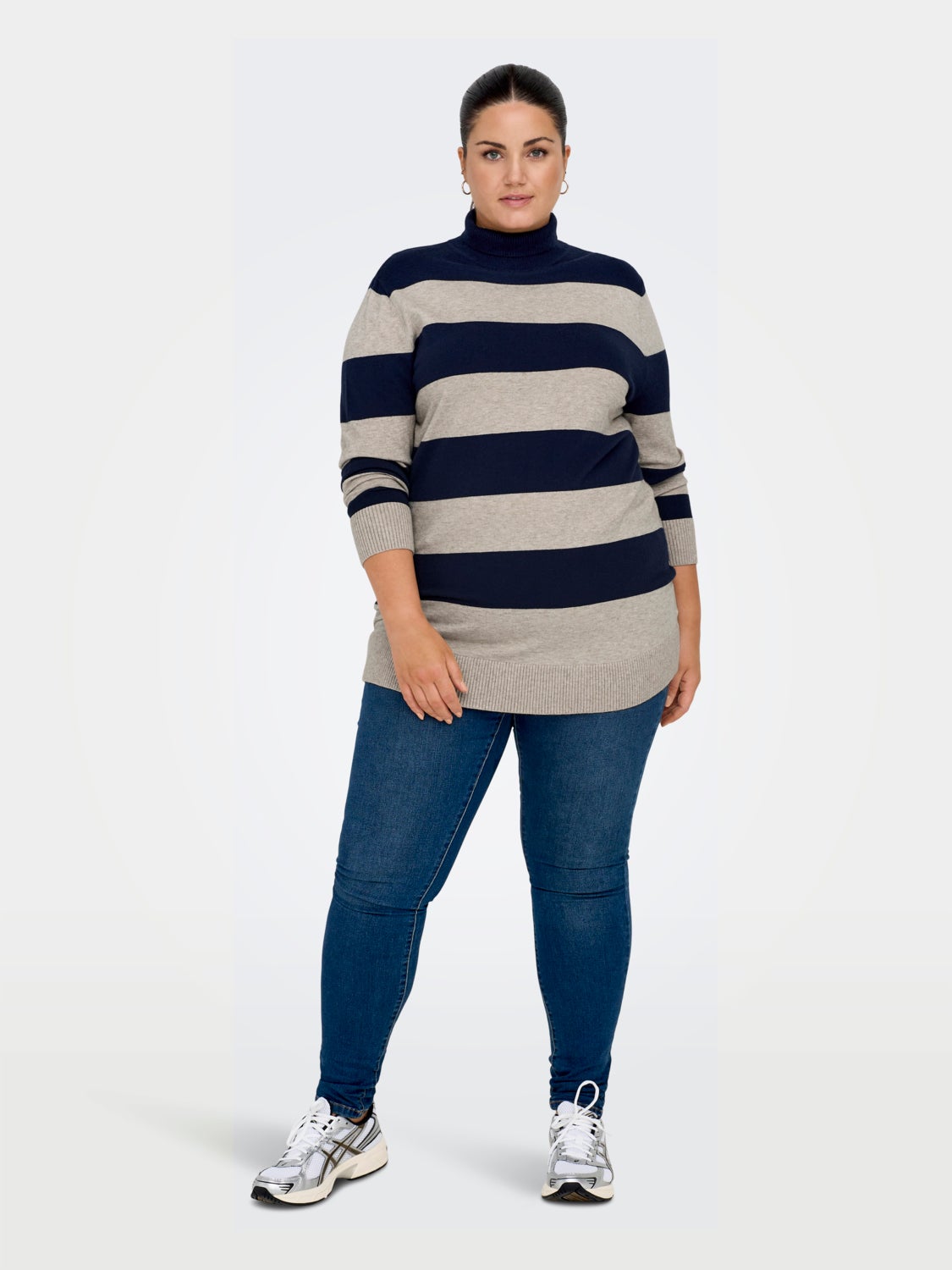 Roll neck Curve Pullover