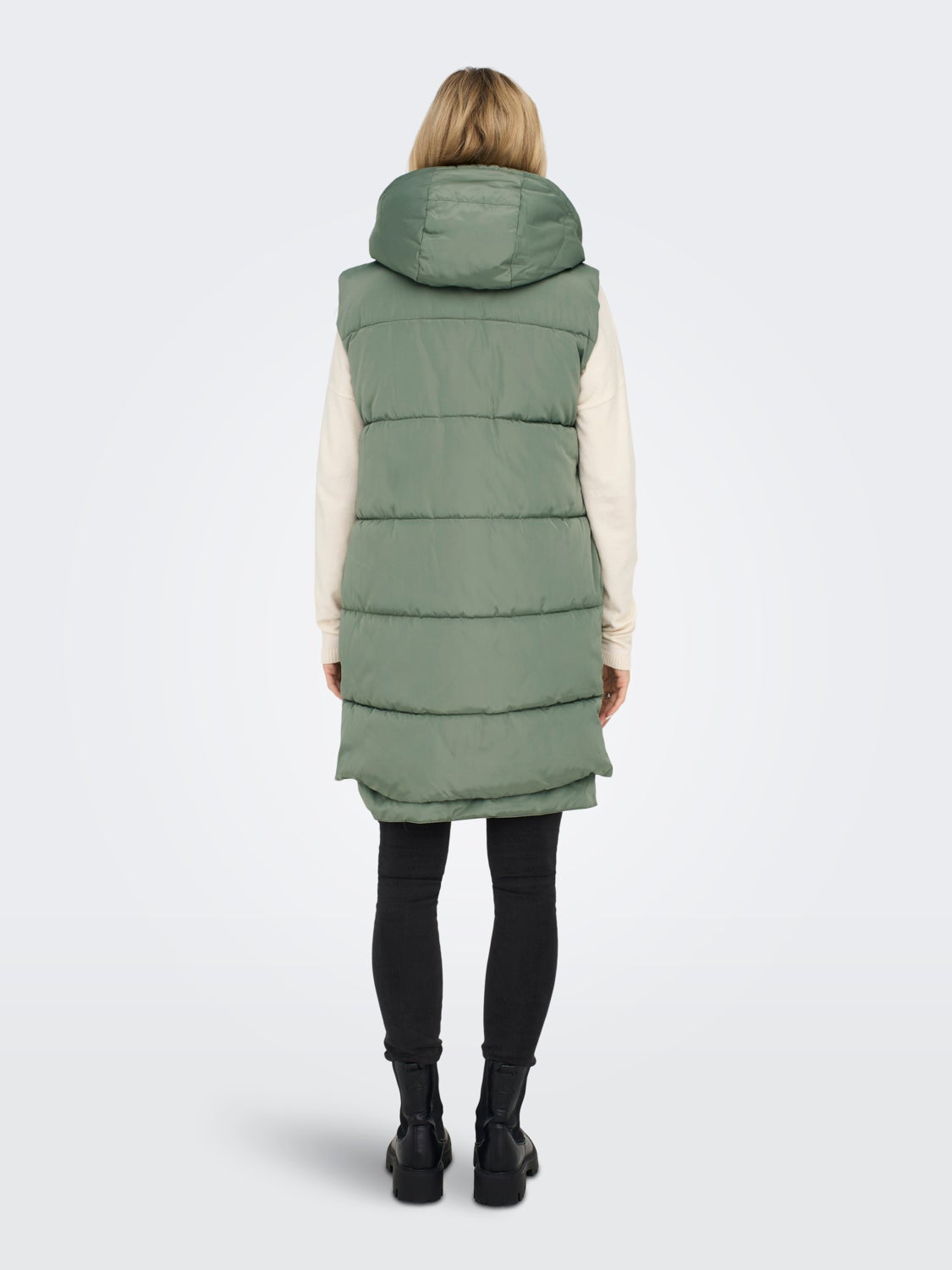 Hooded puffer vest