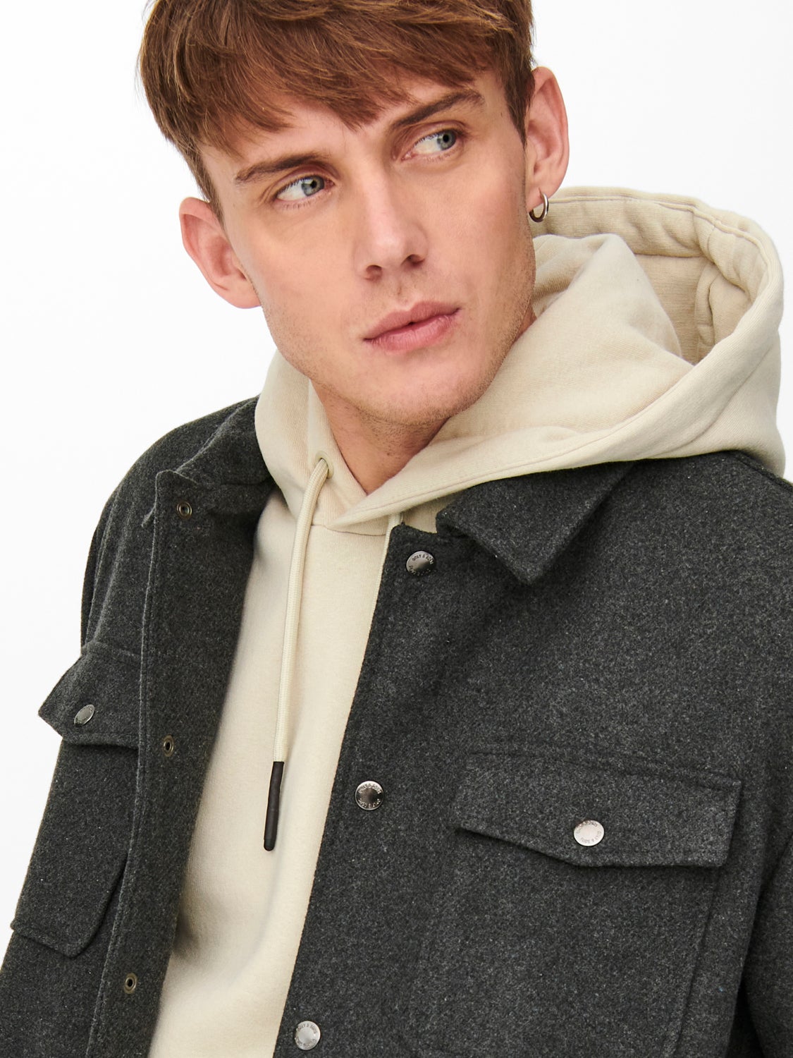 Loose Fit Wool Jacket