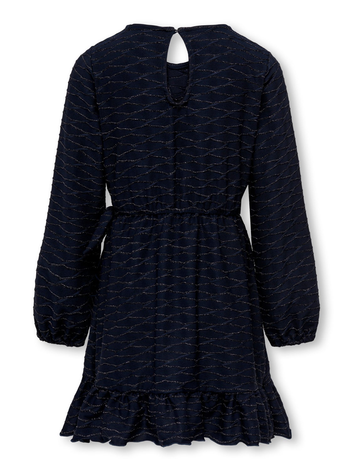 Min o-neck dress with glitter