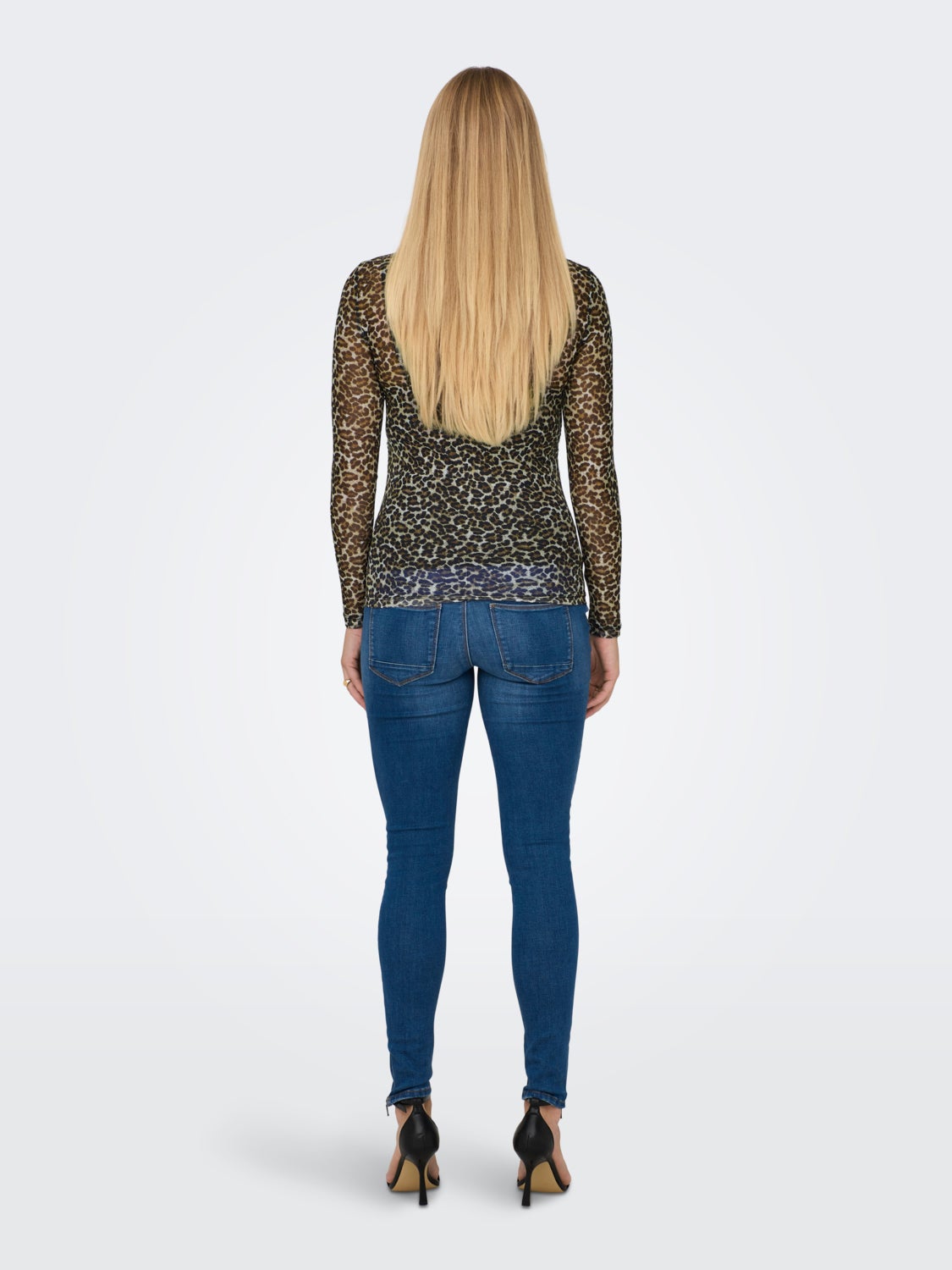 Mama printed mesh top