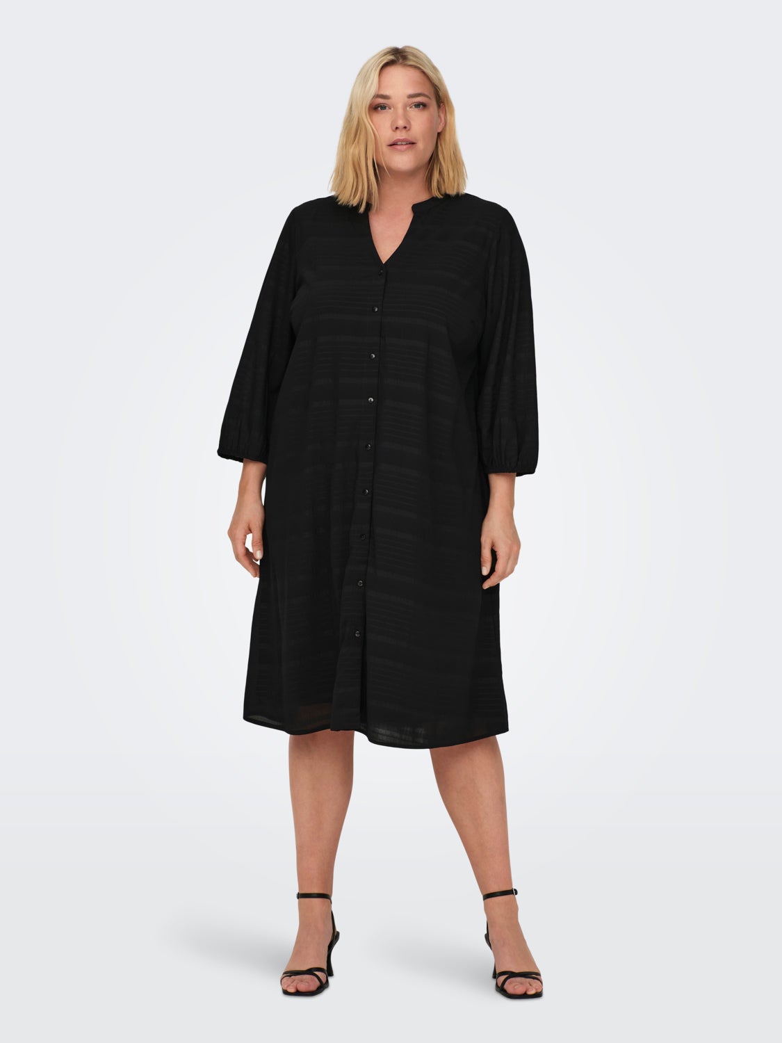 Curvy midi v-neck Dress