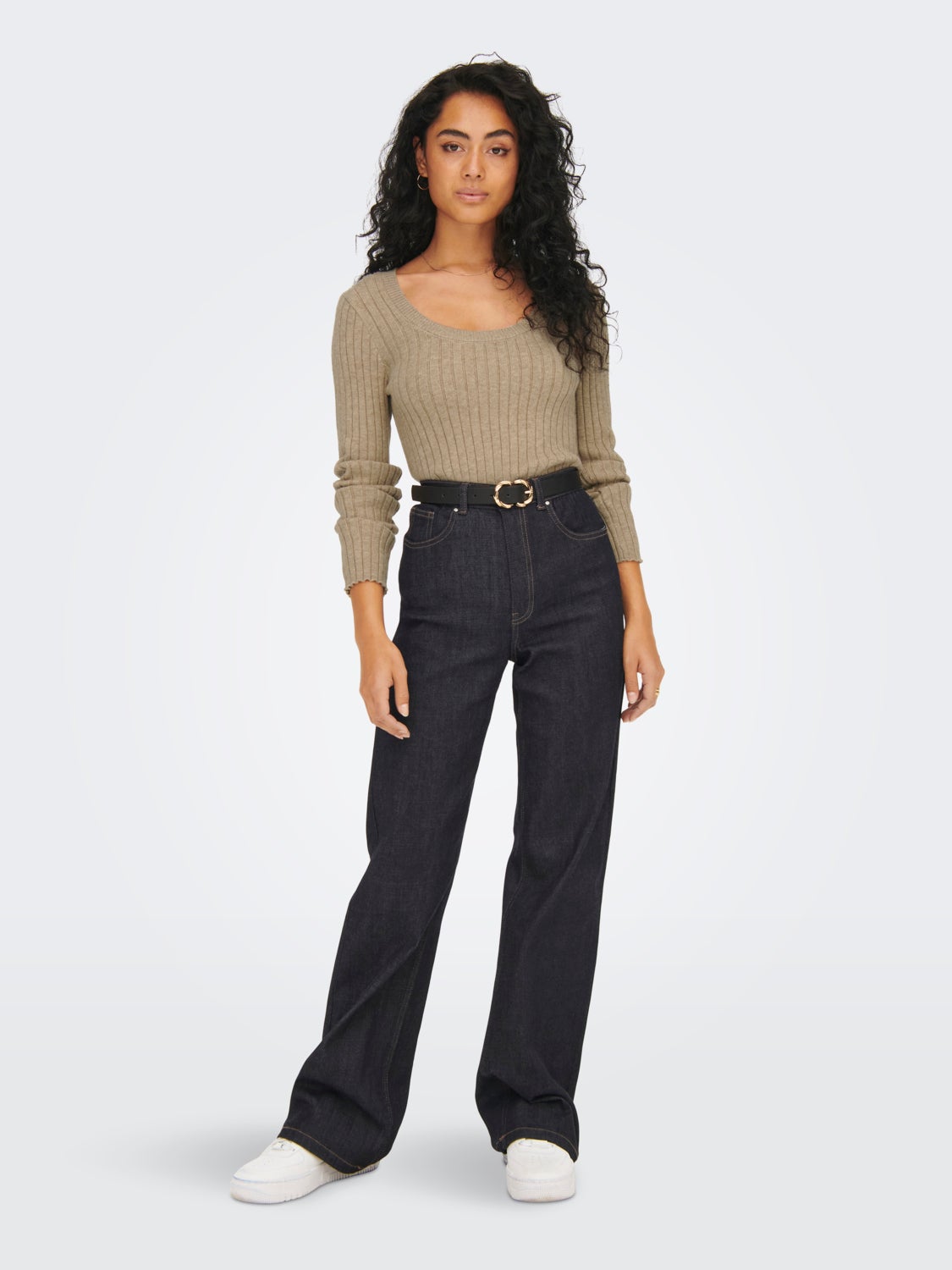 U-neck Knitted Pullover