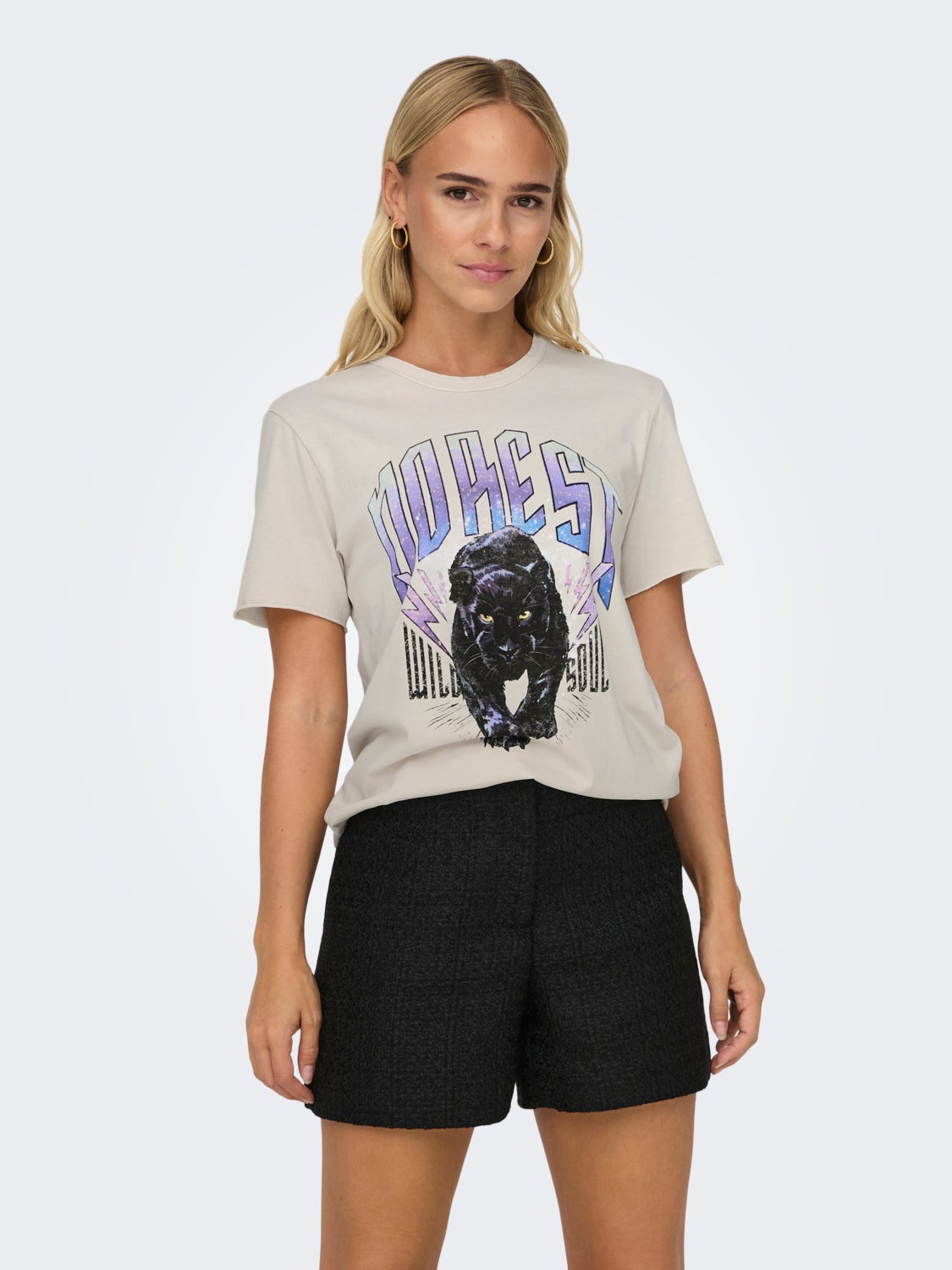 O-neck t-shirt with print