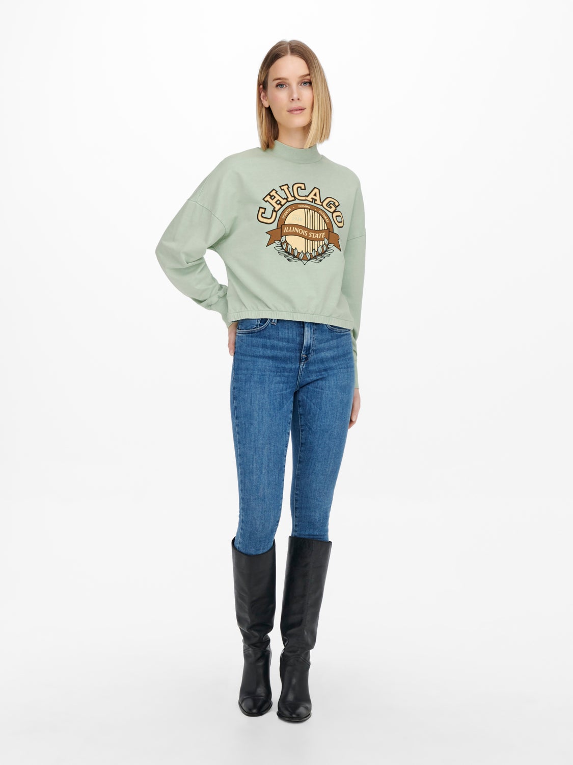 High neck Sweatshirt
