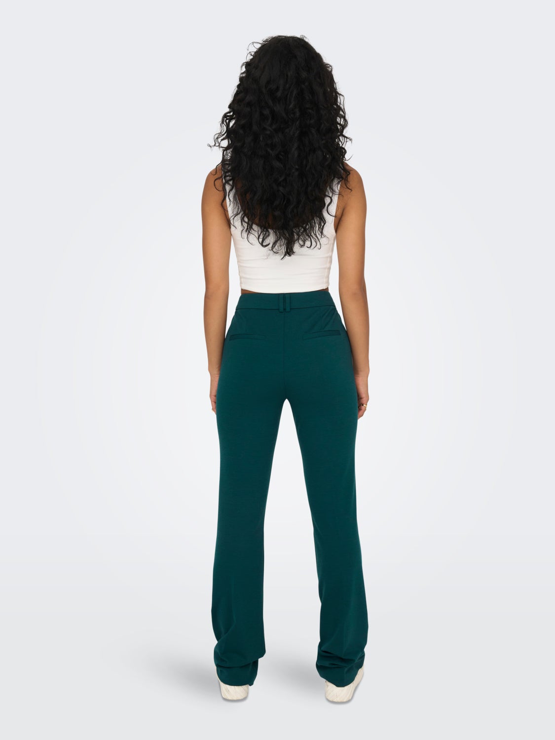 Trousers with flared fit