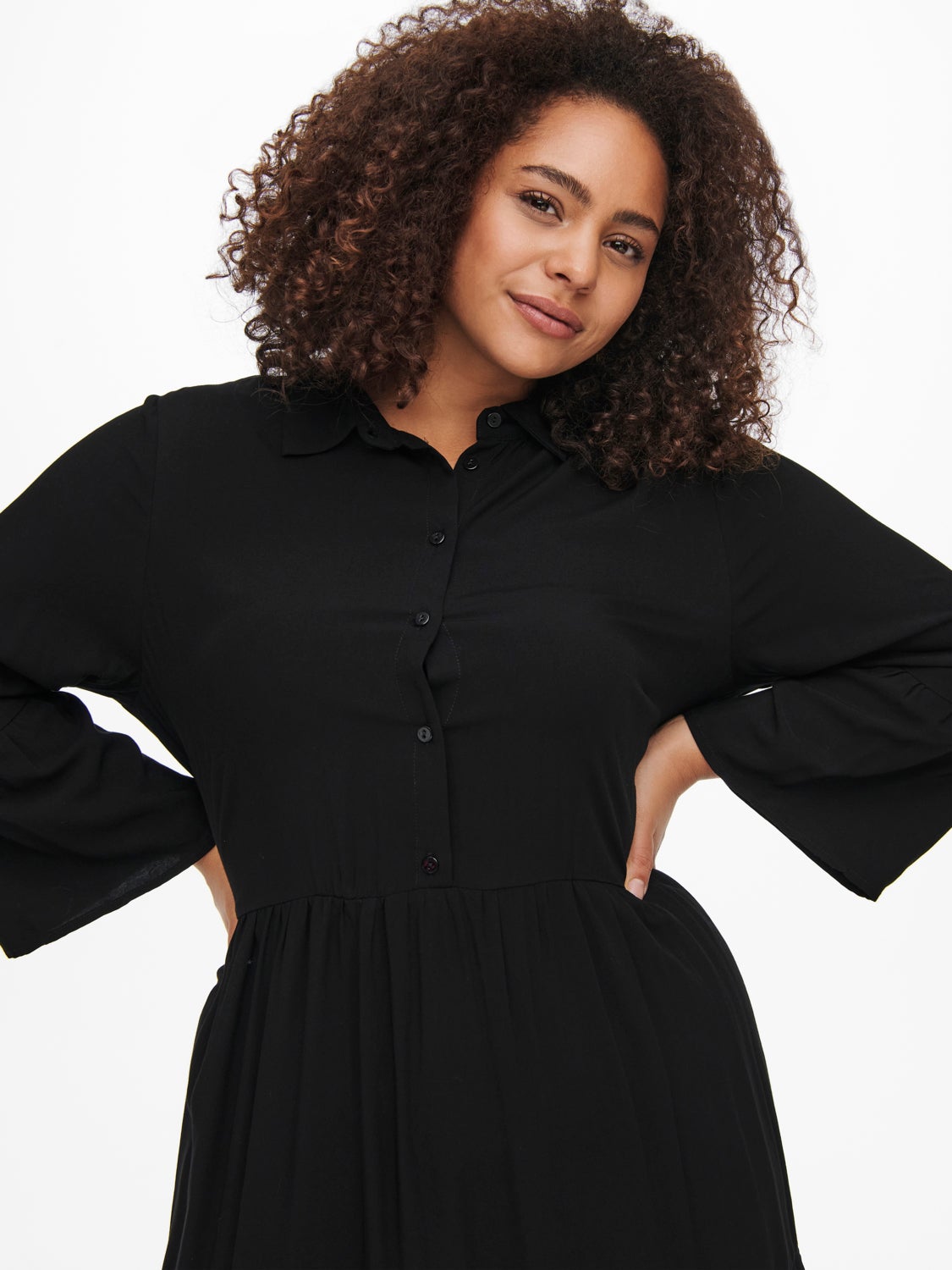 Curvy 3/4 sleeved tunic Dress
