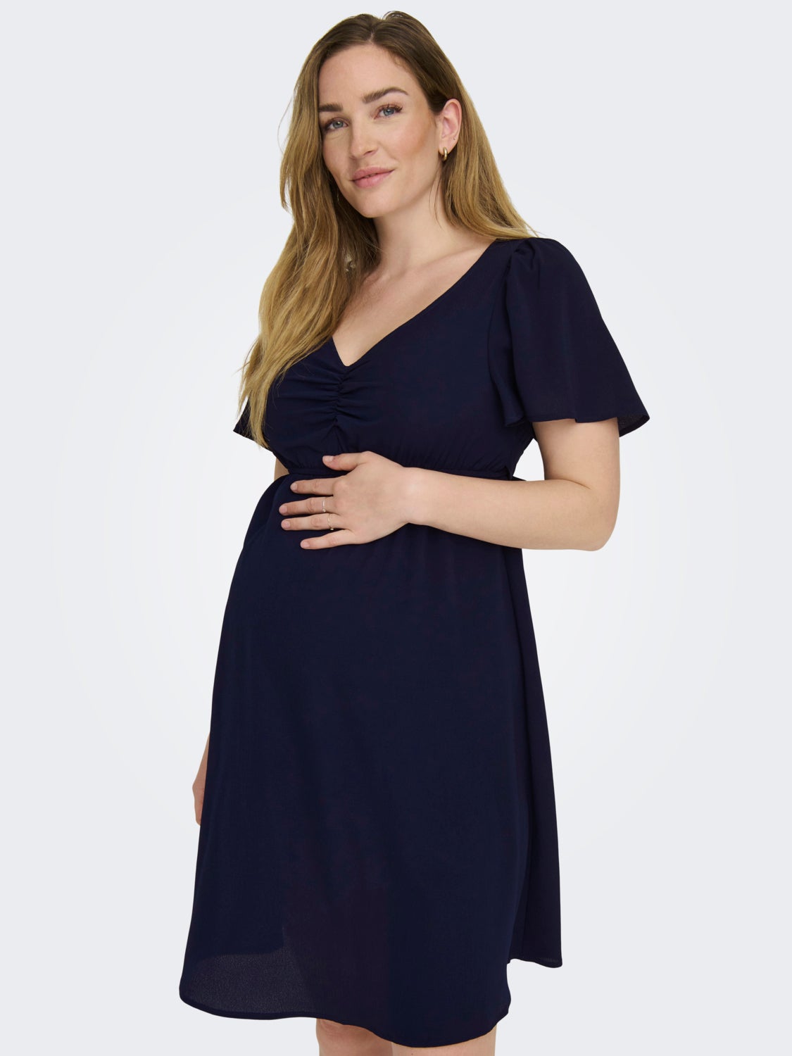 Mama dress with v-neck