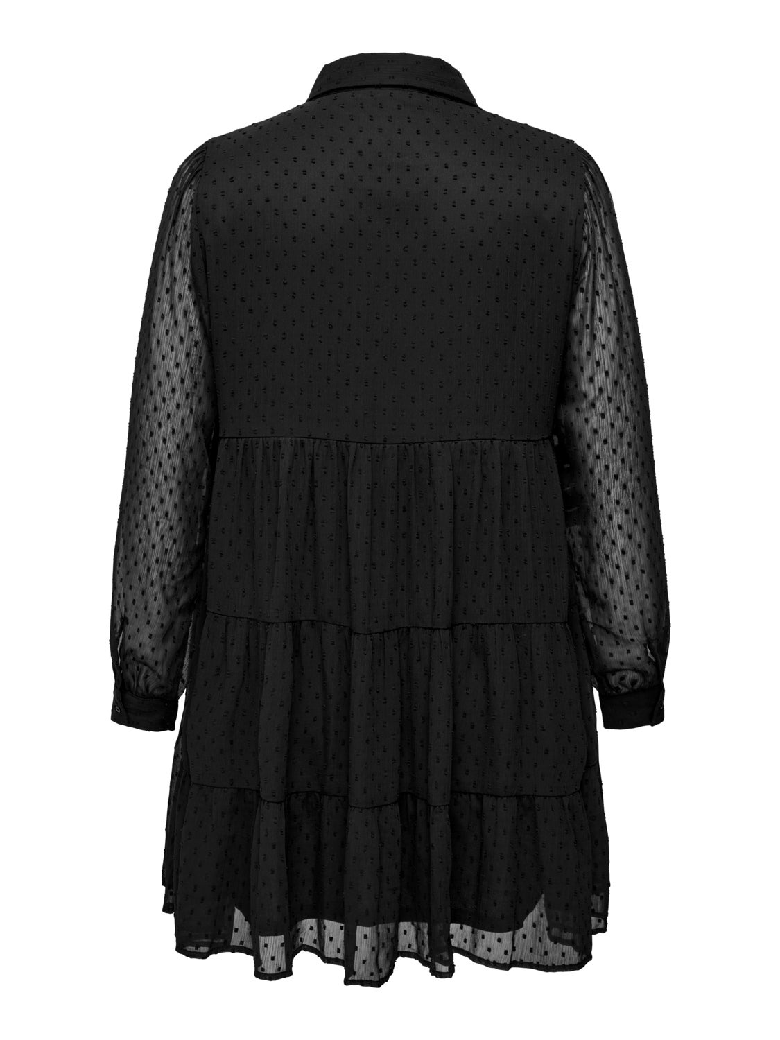 Curvy mesh detail dress