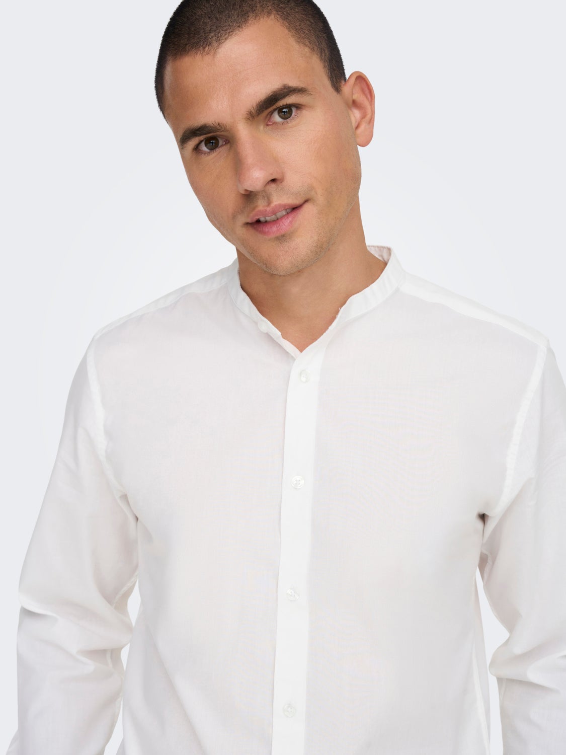 Slim Fit China Collar Shirt