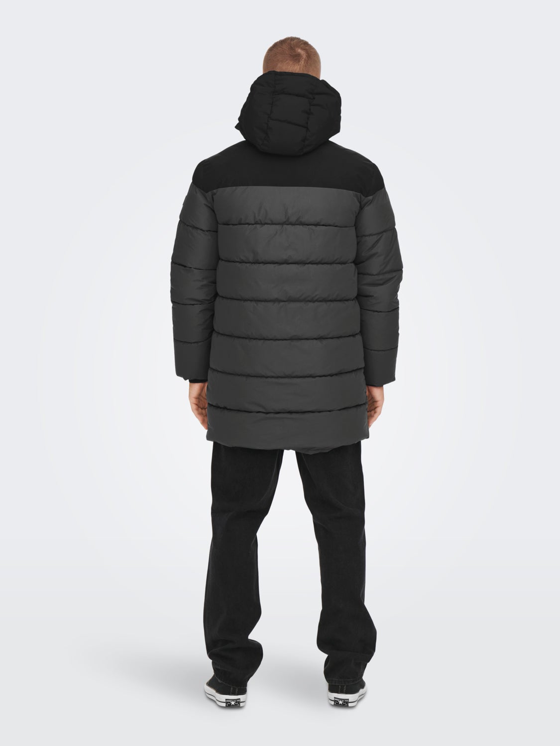Solid color puffer jacket
