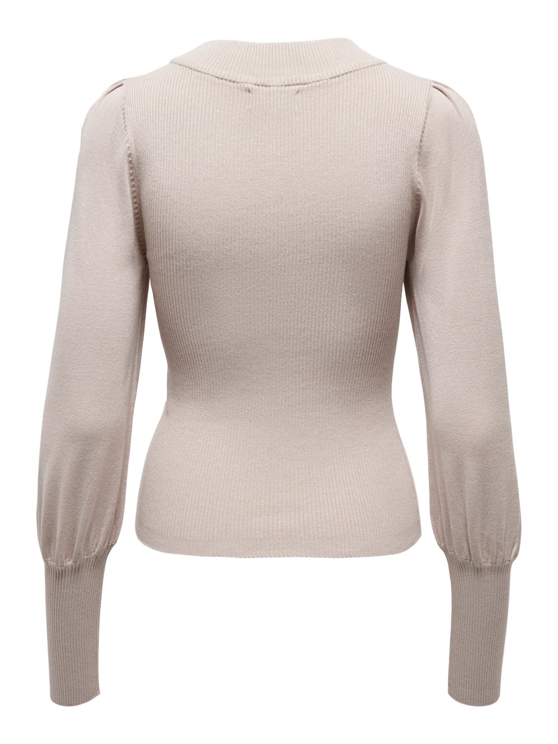 Ballon sleeve knitted top