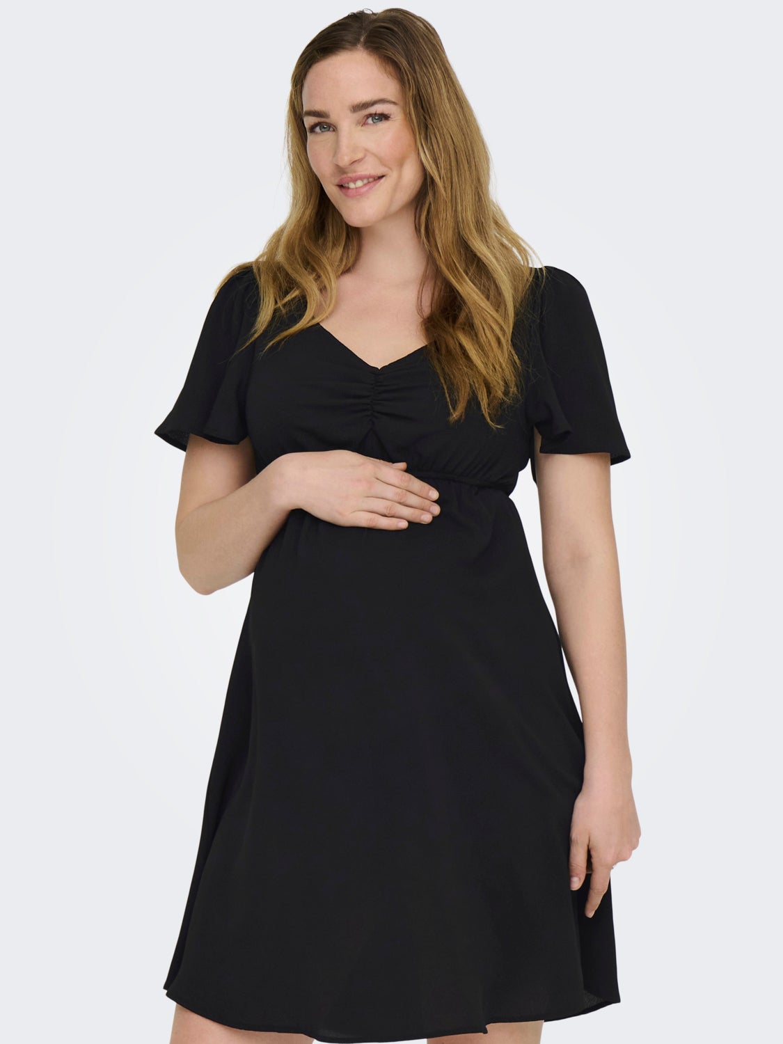 Mama dress with v-neck