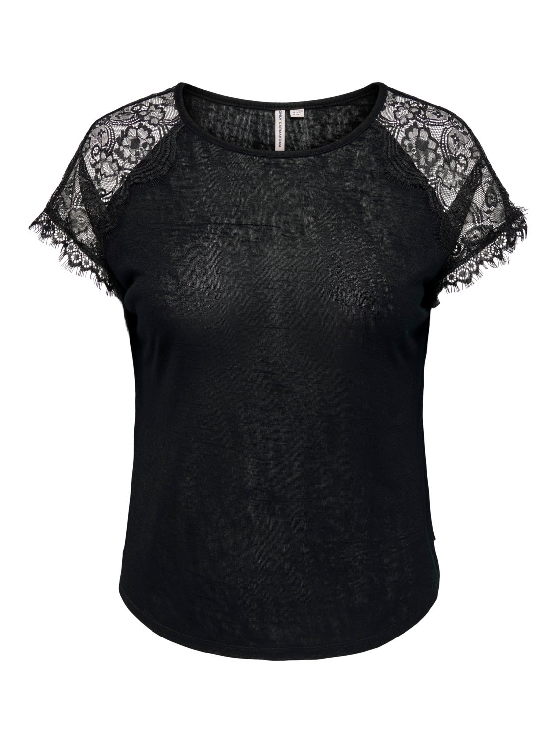 Curvy lace detail Top